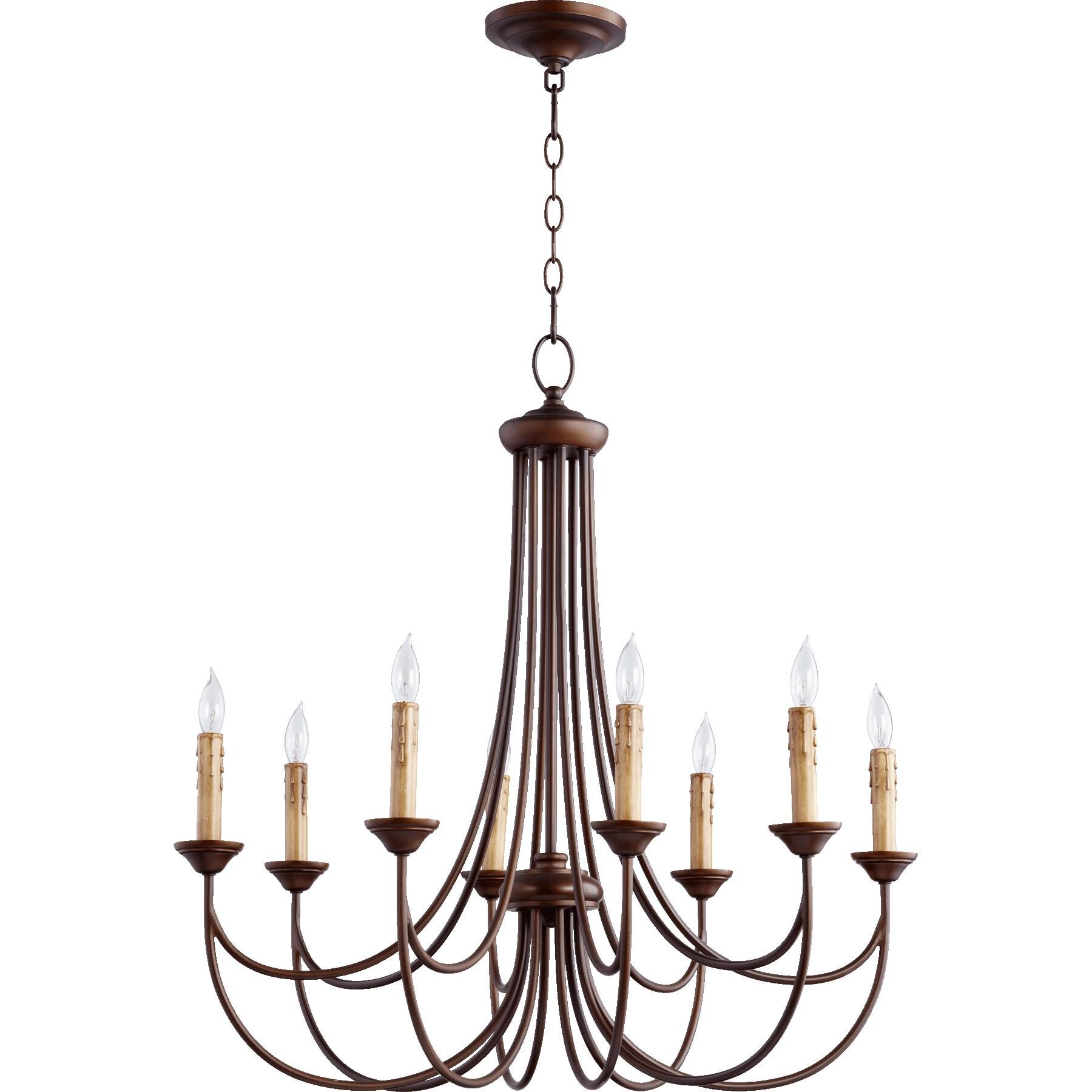 Brooks 29 Inch 8 Light Chandelier by Quorum International