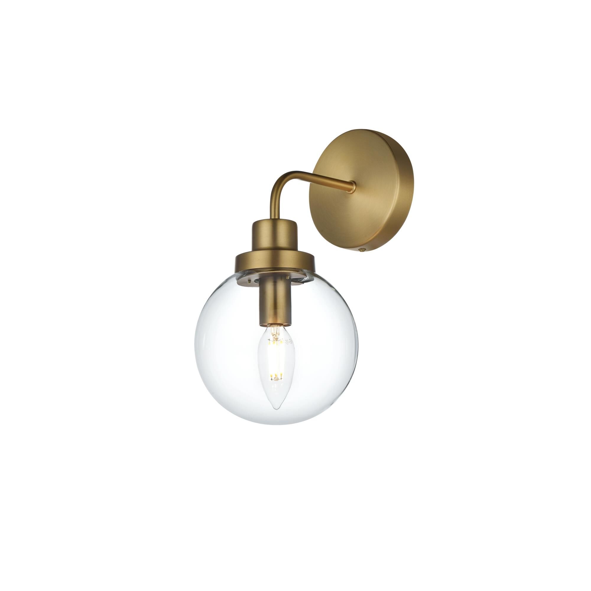 Shown in Satin Gold And Clear finish