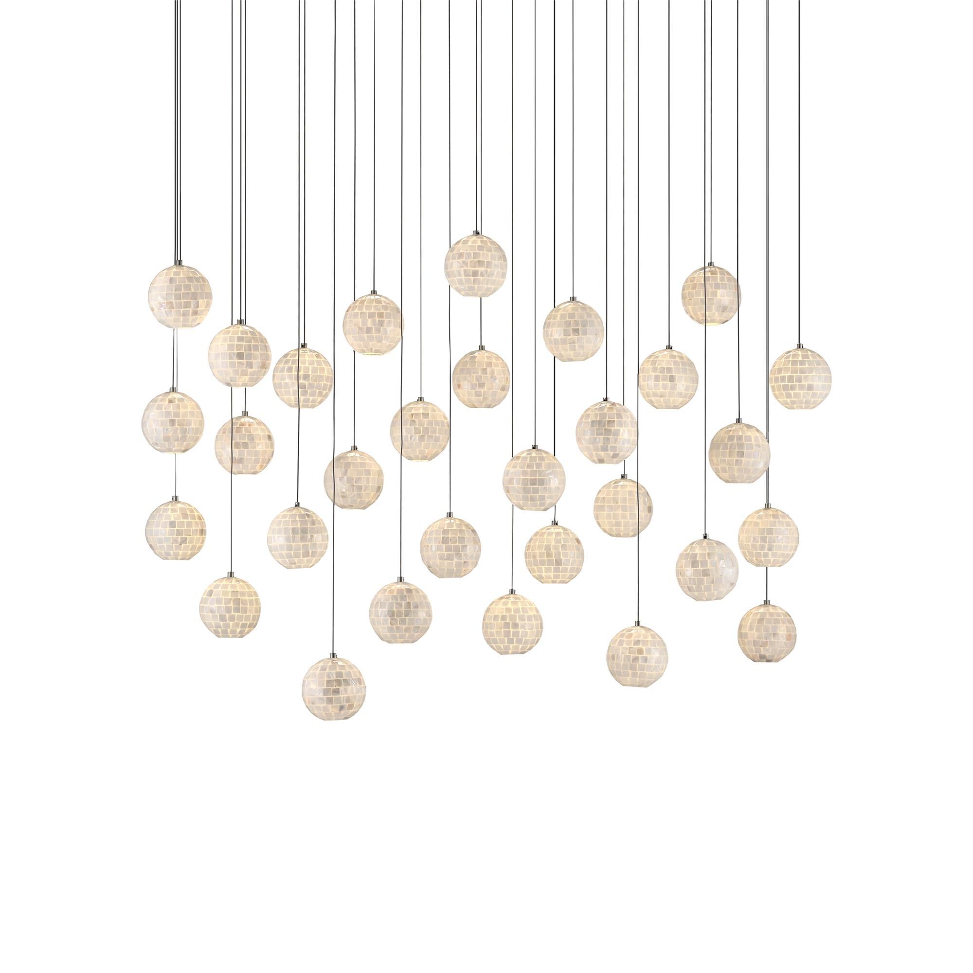 Shown in Painted Silver - Pearl finish and Metal - Mother Of Pearl shade