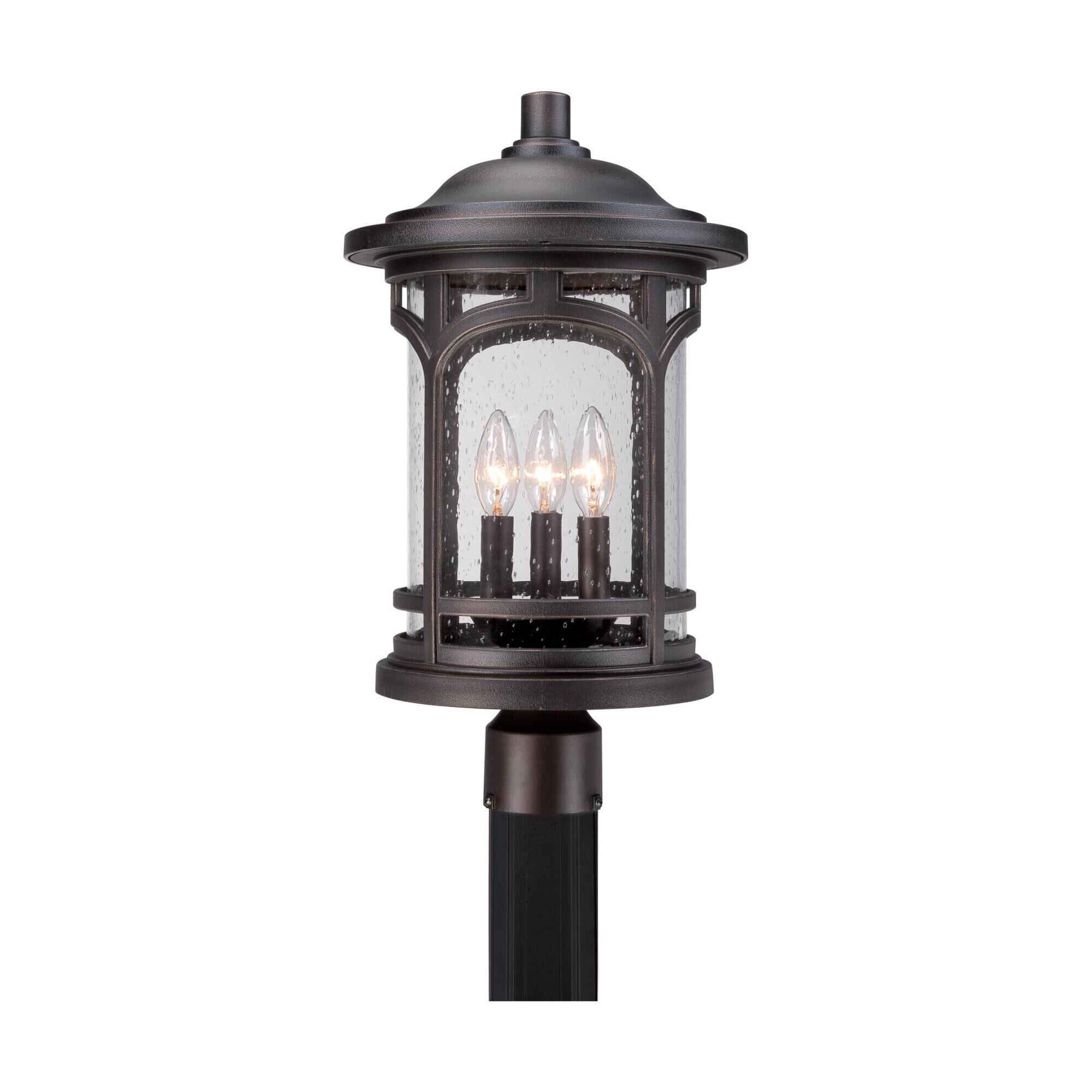 Shown in Palladian Bronze finish and Clear Seedy glass