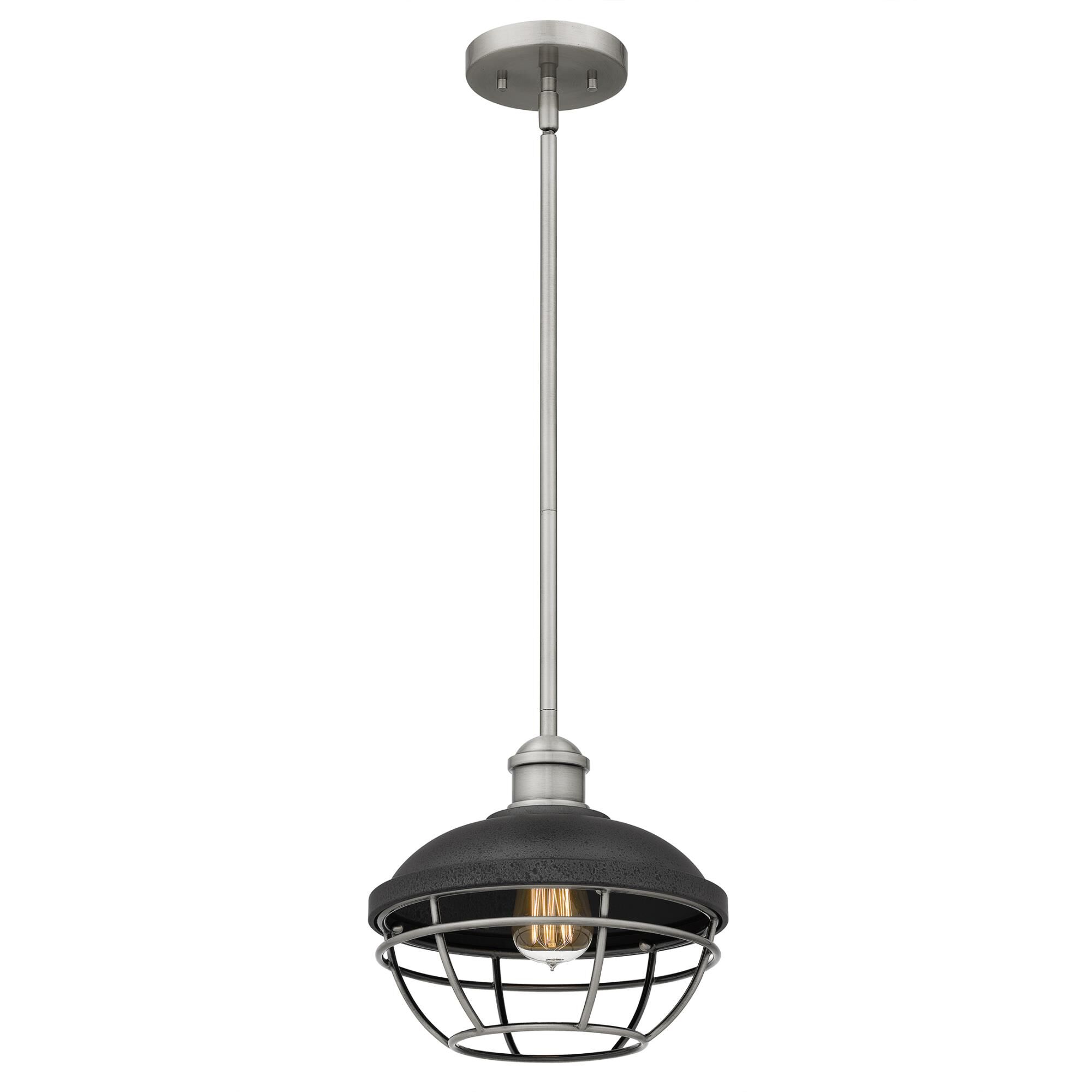 Shown in Antique Polished Nickel finish and Metal shade