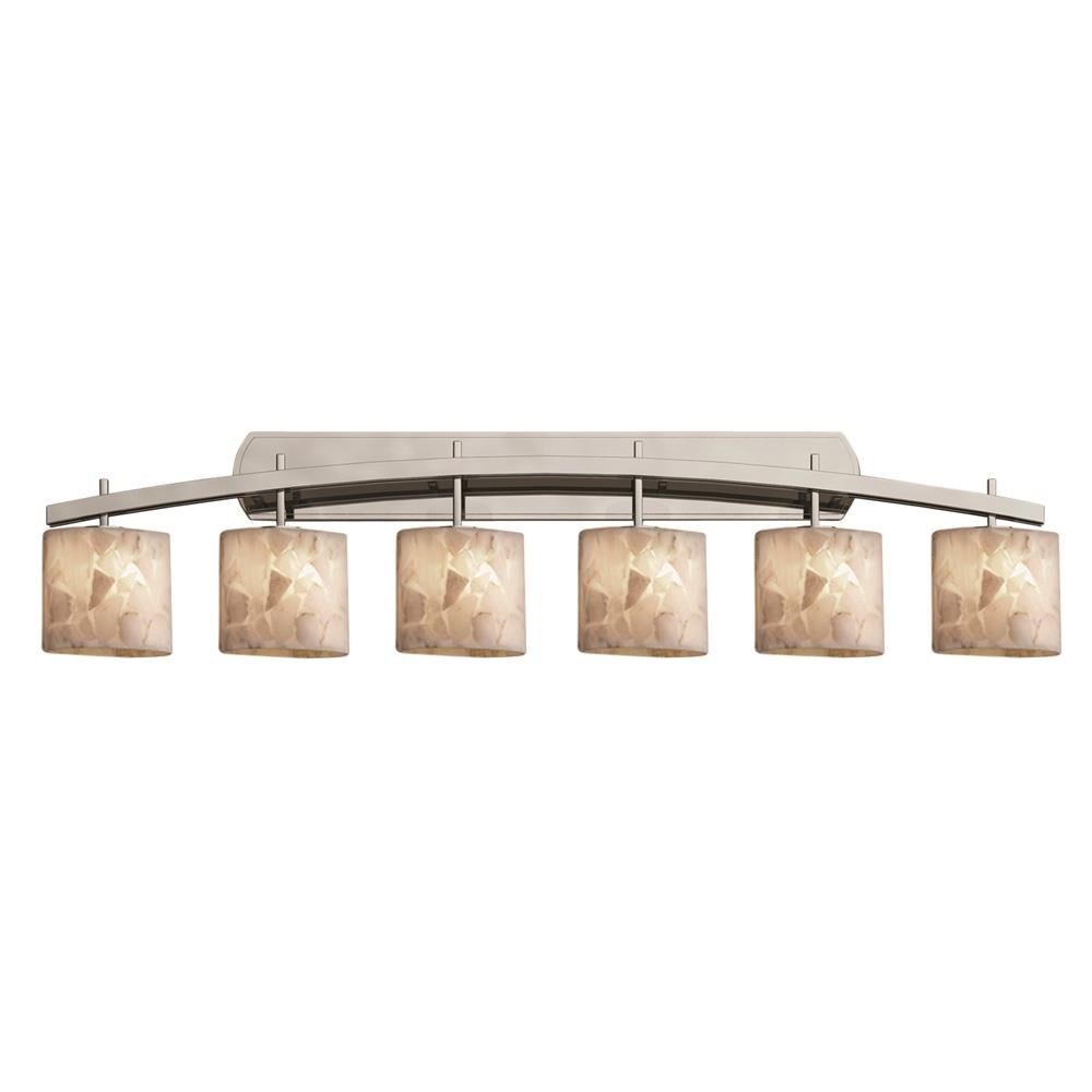 Alabaster Rocks! 56 Inch 6 Light Bath Vanity Light by Justice Design Group