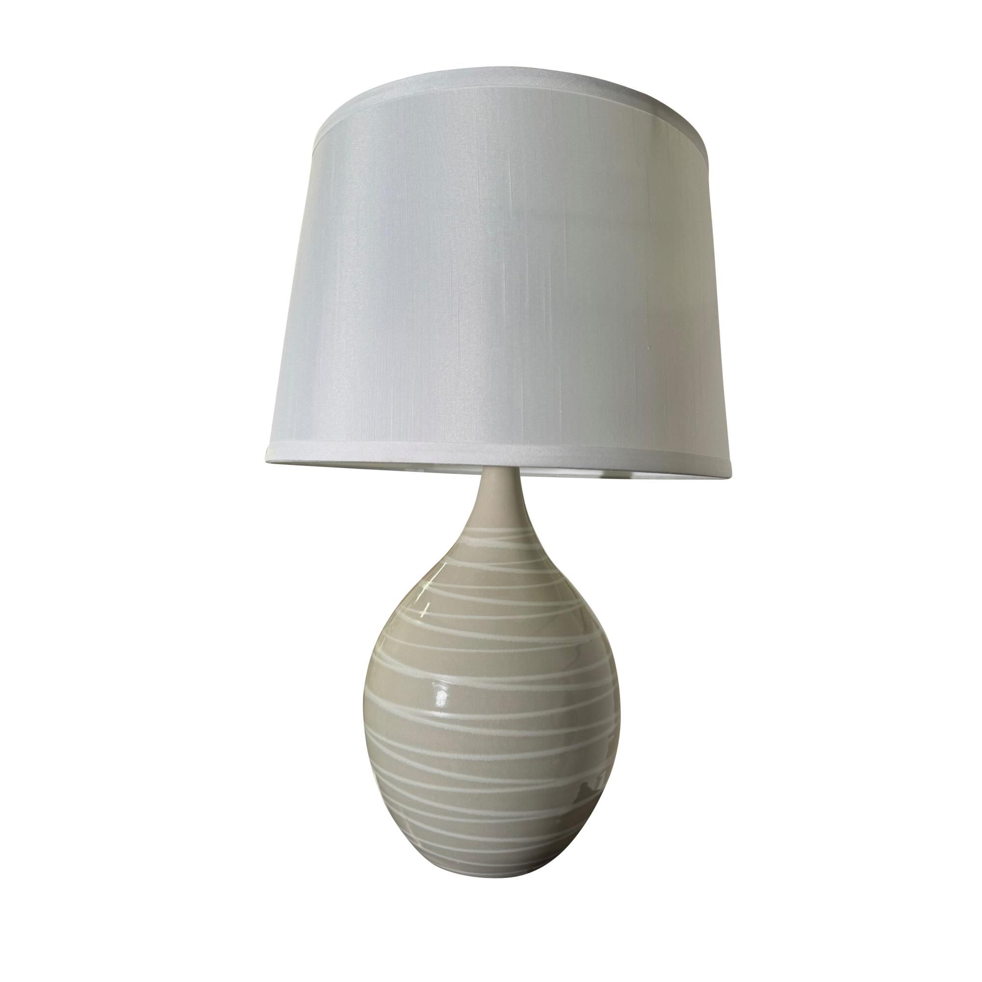 Shown in Natural Spiral finish and White Linen Hardback shade