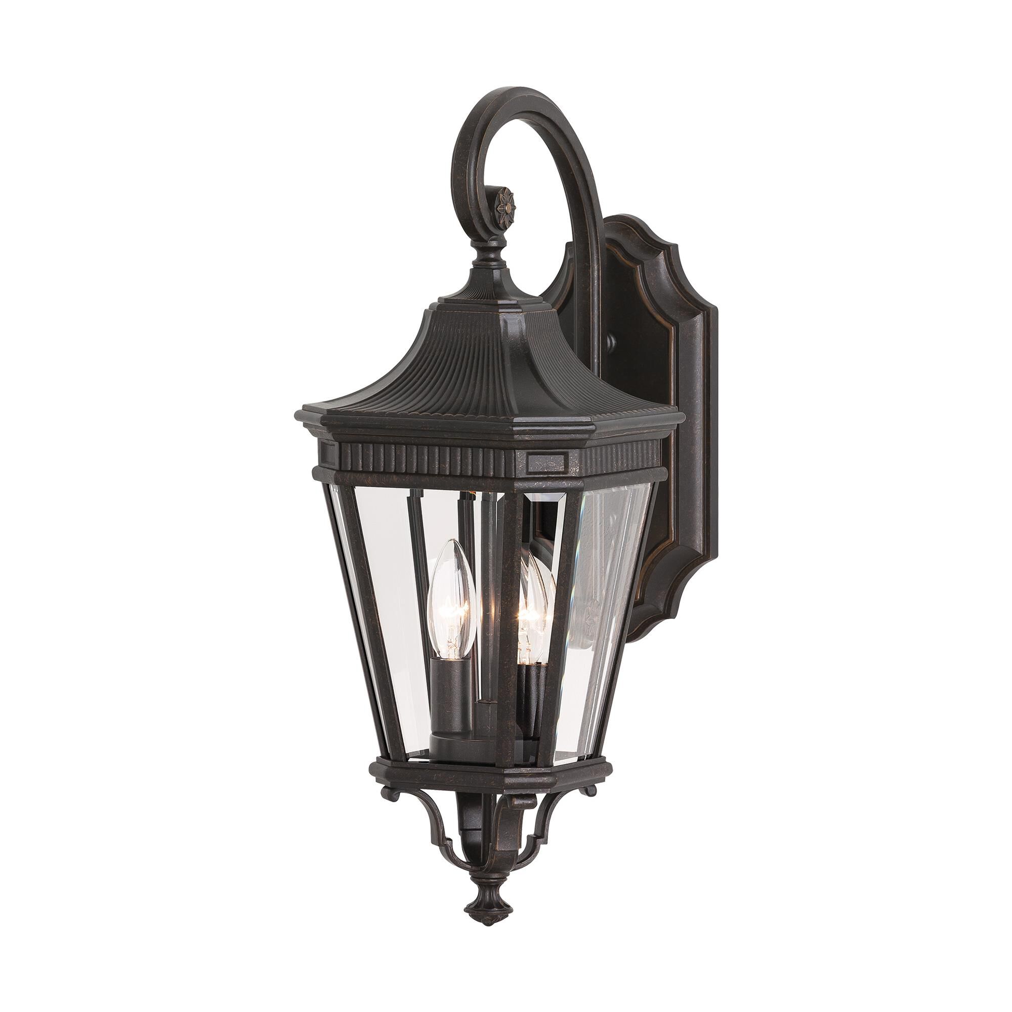 Shown in Grecian Bronze finish and Clear Beveled Panels glass