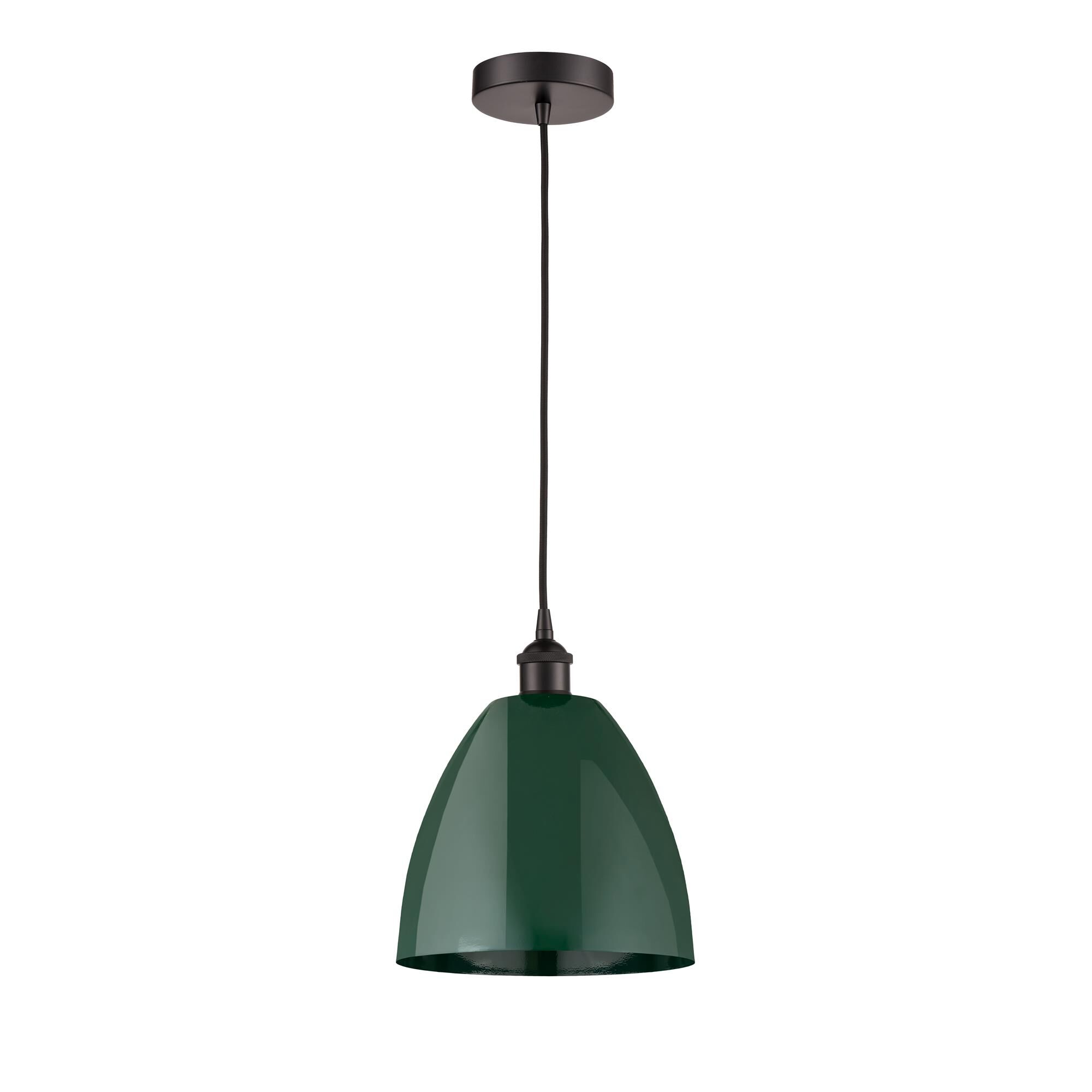 Shown in Oil Rubbed Bronze finish and Green Dome shade