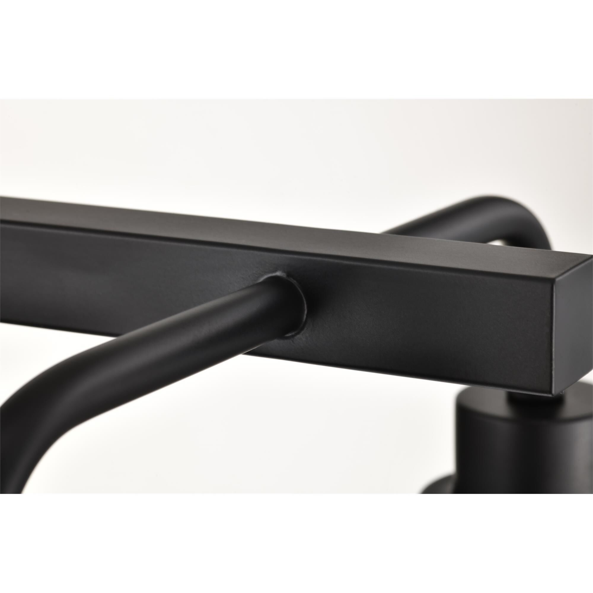 Shown in Matte Black finish and Clear Ribbed glass