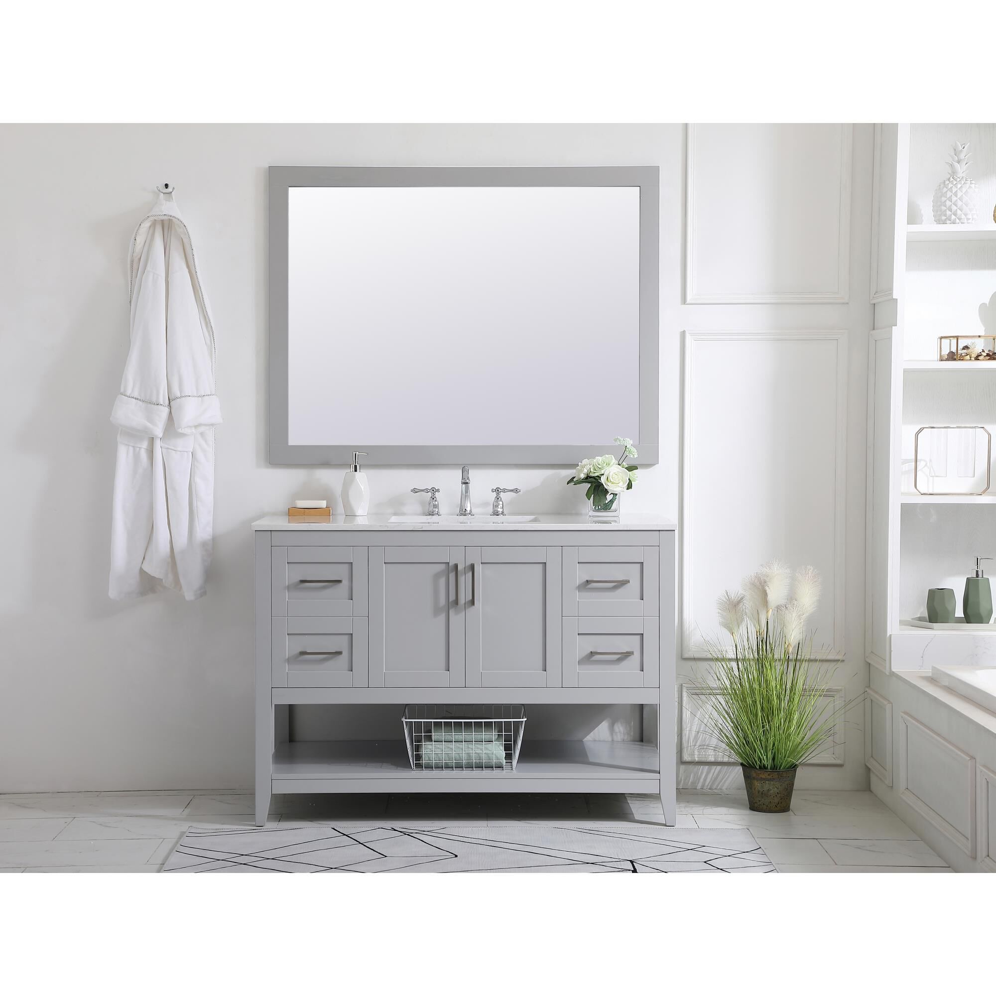 Aqua Decorative Mirrors by Elegant Decor