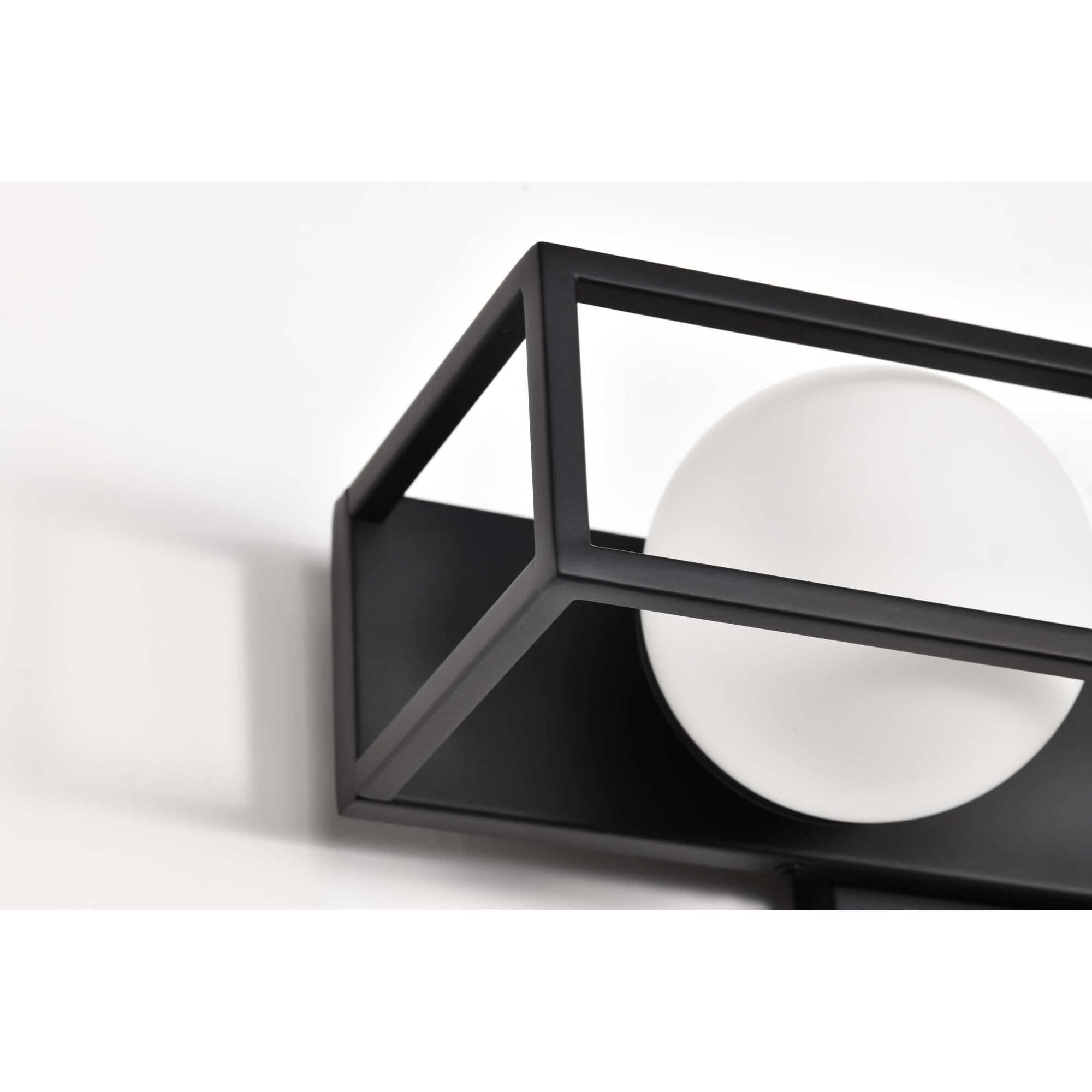 Shown in Matte Black finish and Frost glass