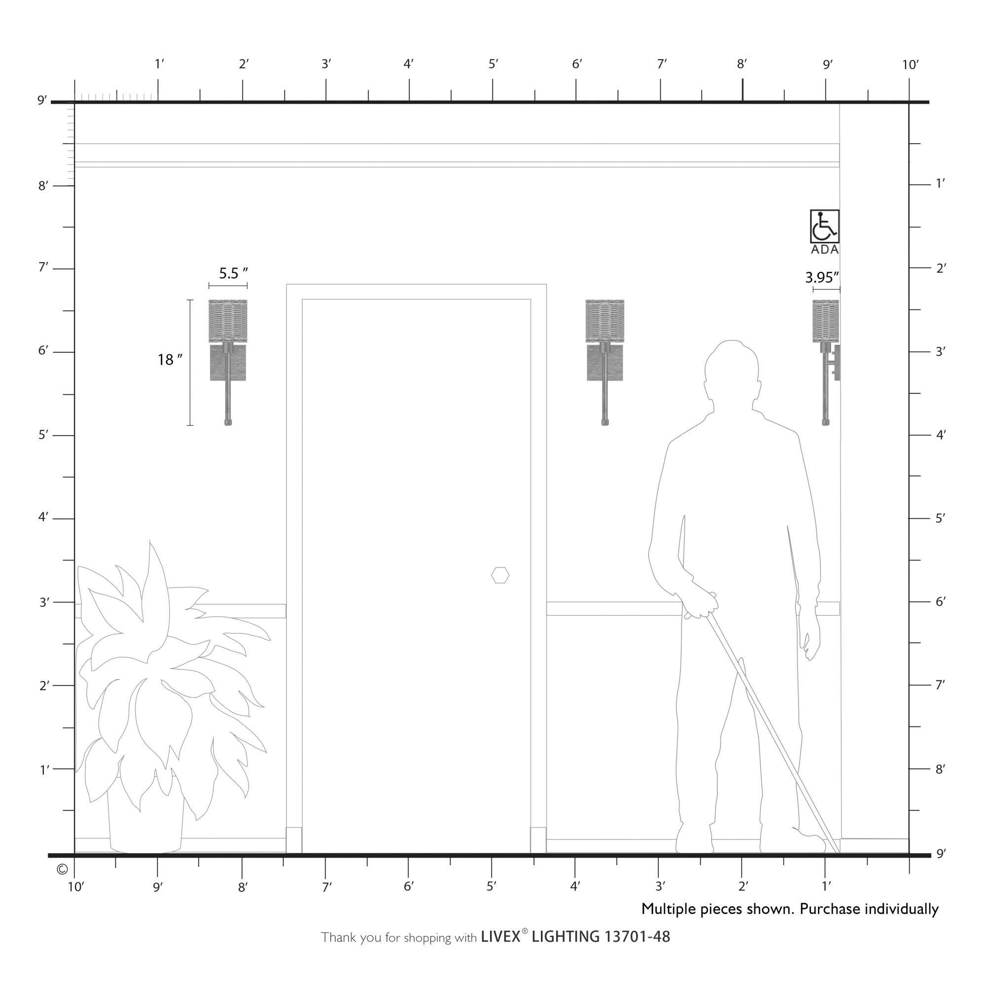 Shown in Antique Gold Leaf finish and Hand-Woven Rustic Walnut Color Rattan shade