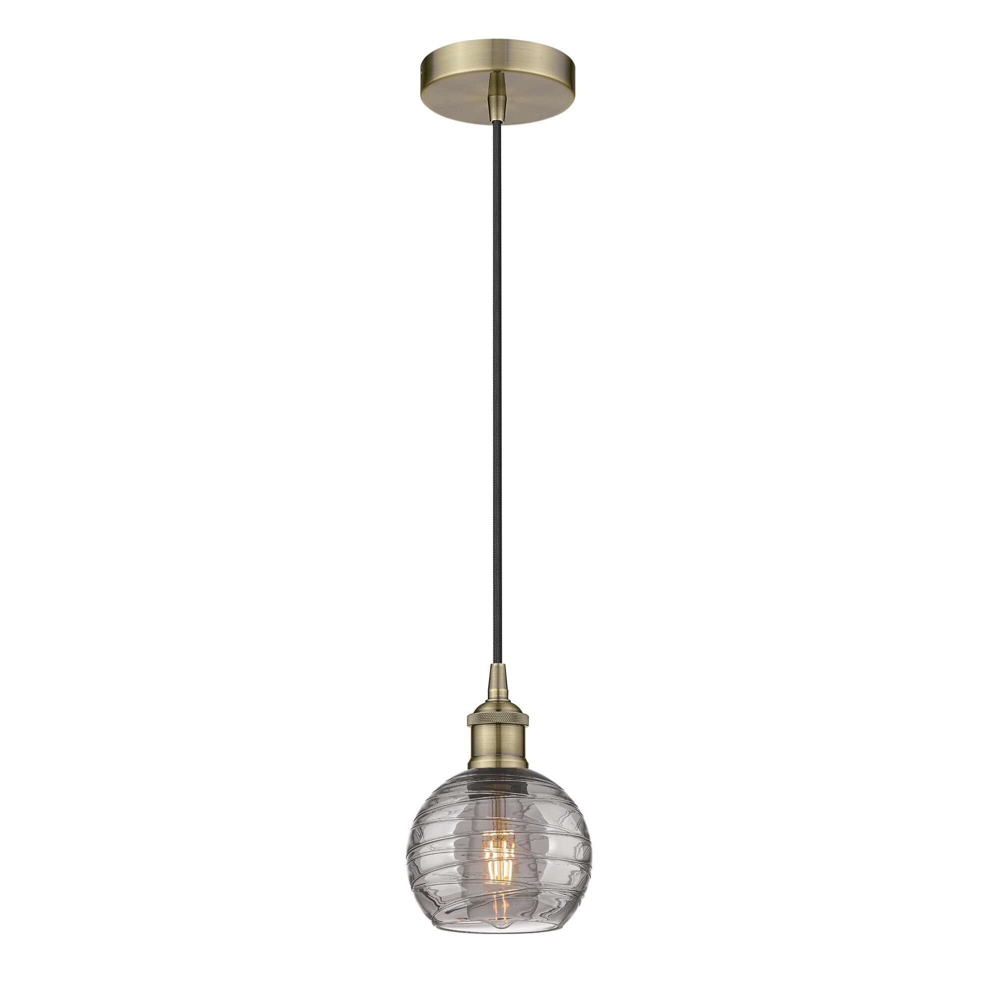 Bruno Marashlian Athens Deco Swirl 6 Inch Mini Pendant by Innovations Lighting