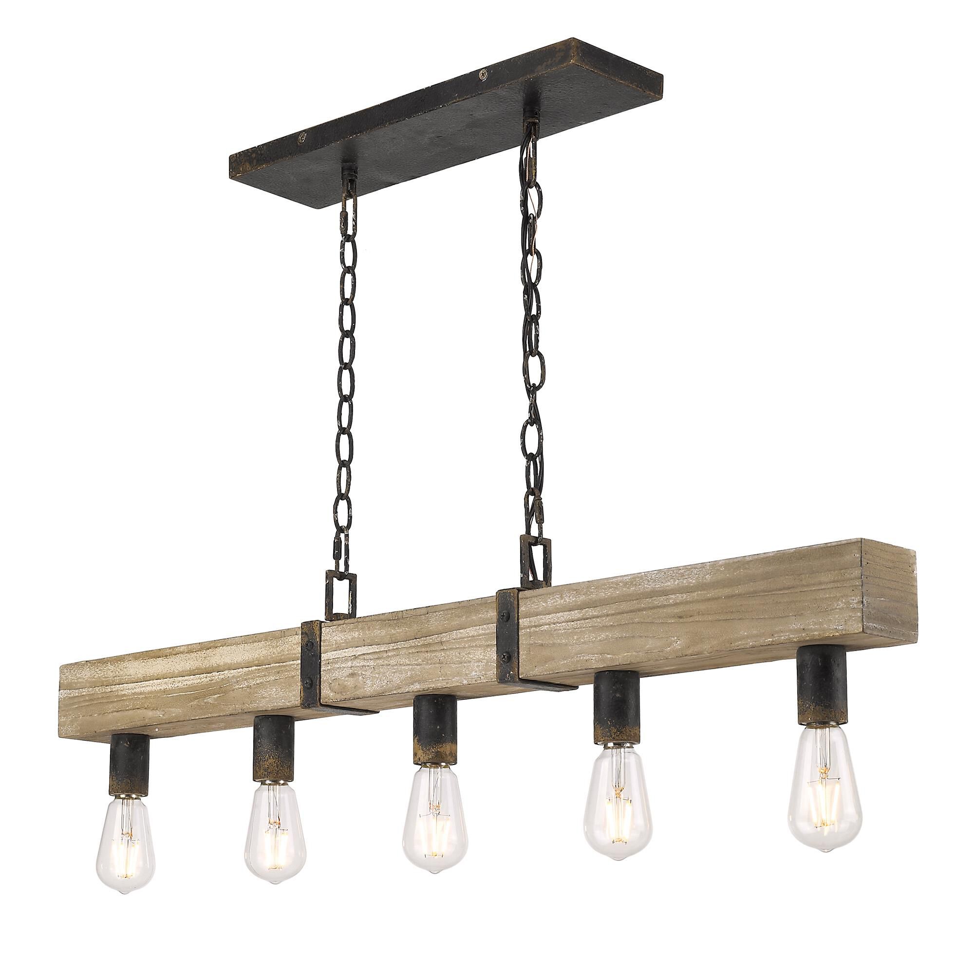 Garrett 39 Inch Large Pendant by Golden Lighting