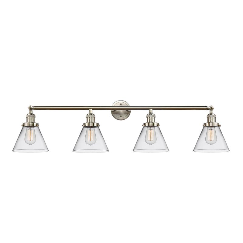 Bruno Marashlian Large Cone 43 Inch 4 Light Bath Vanity Light by Innovations Lighting