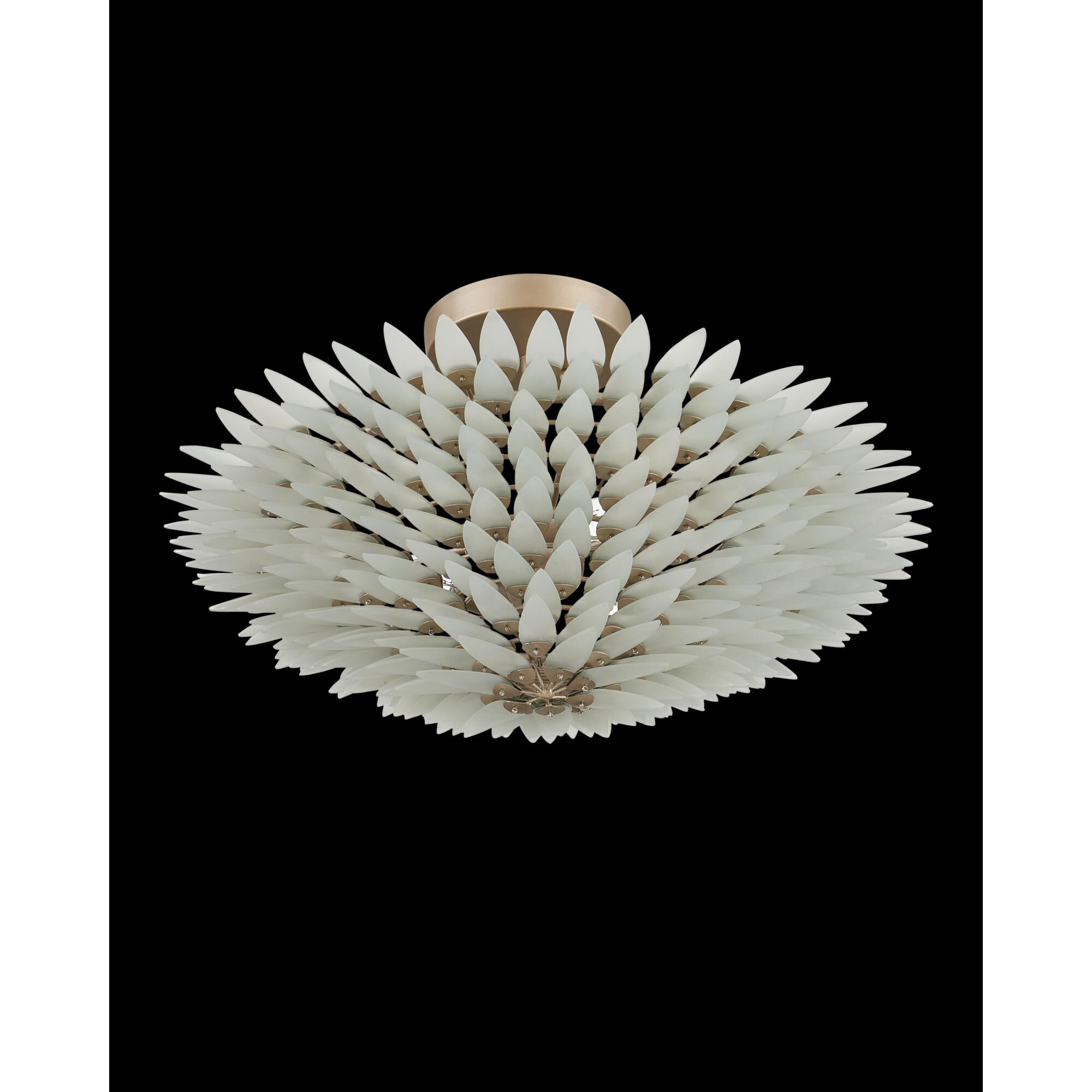 Dahlia 22 Inch Semi Flush Mount by Currey and Company