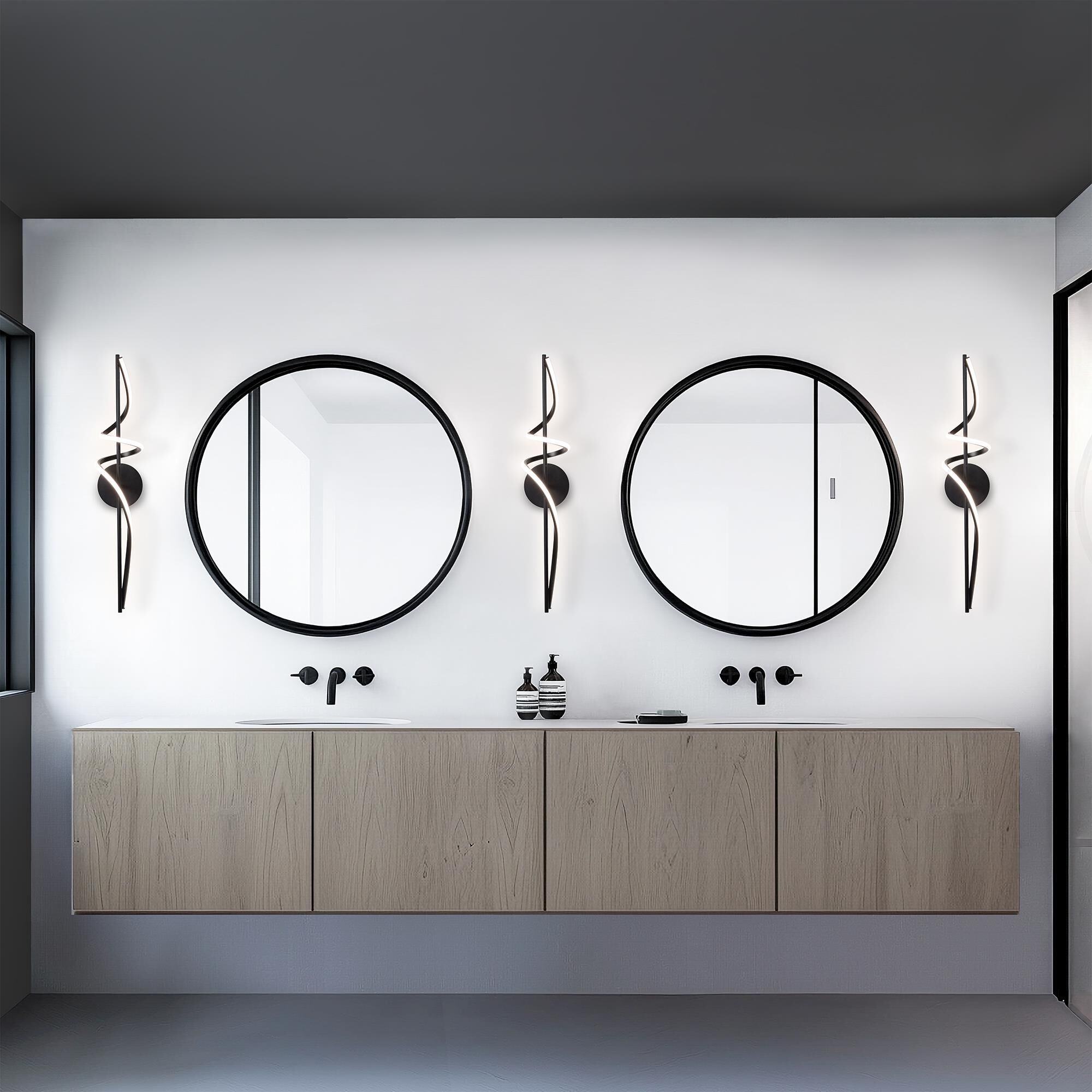 Shown in Black finish