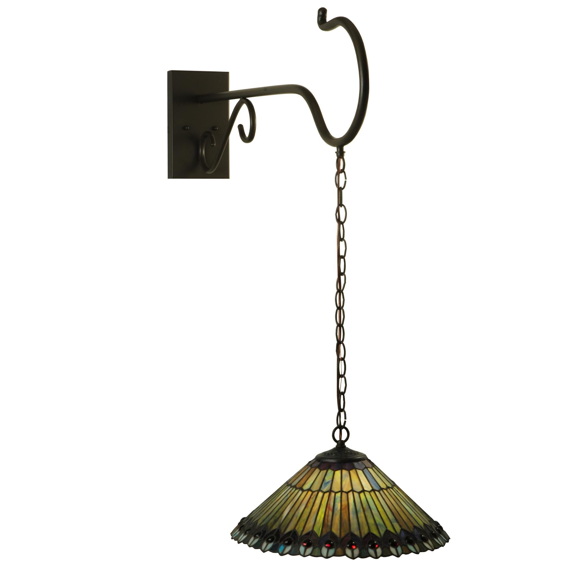 Shown in Timeless Bronze finish and Amber-Jade-Amethyst-Plum-Cobalt glass