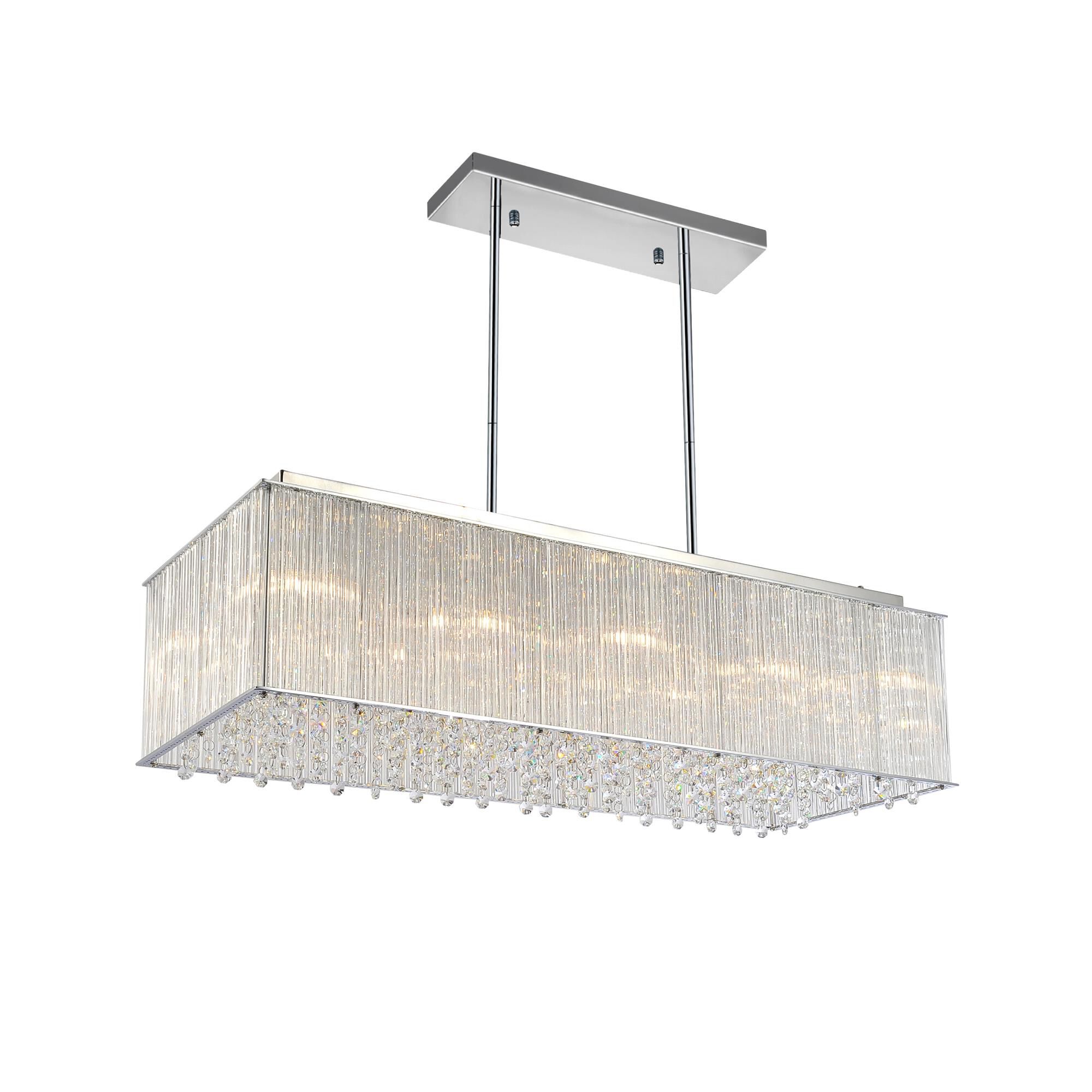 Shown in Chrome finish and K9 Clear crystal and Clear shade