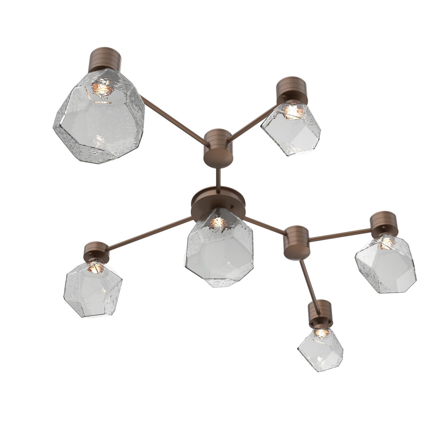 Levi Wilson Gem 38 Inch Semi Flush Mount by Hammerton Studio