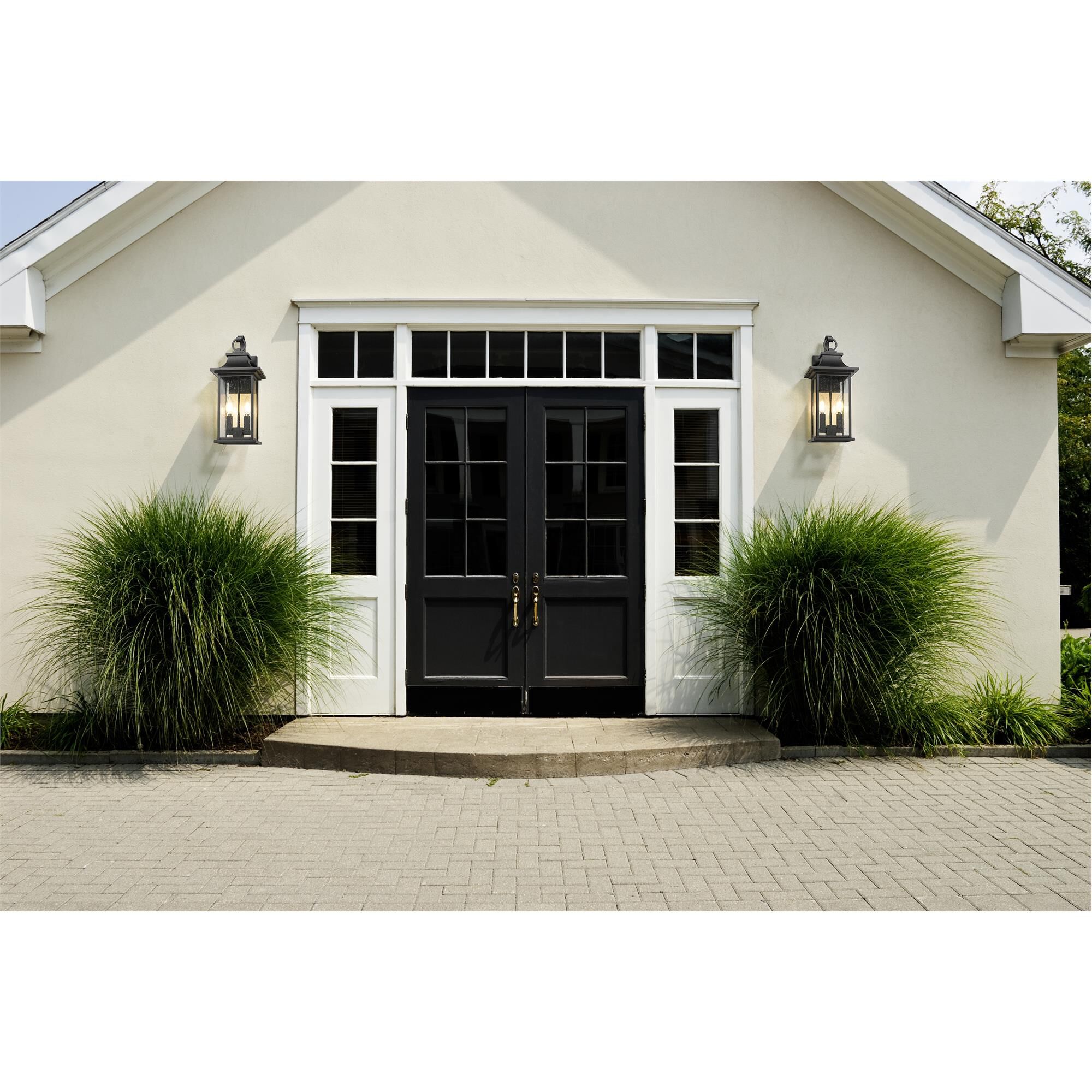 Shown in Black finish and Clear Seedy glass and Clear Seedy shade