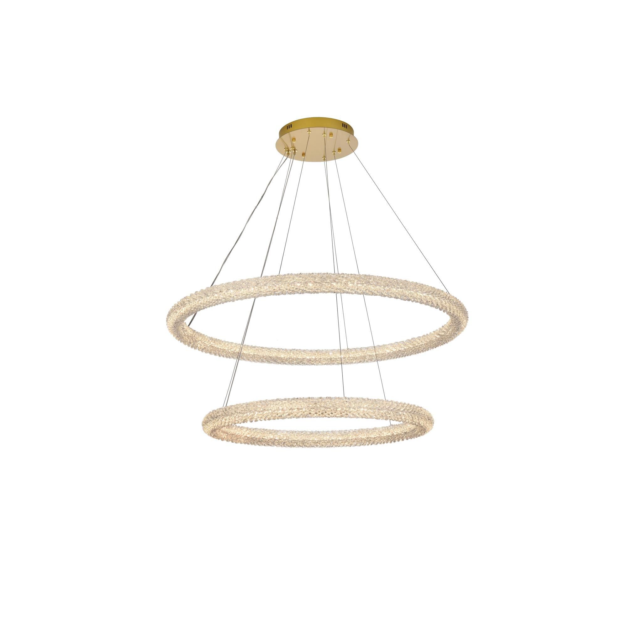 Shown in Satin Gold finish and Rc crystal