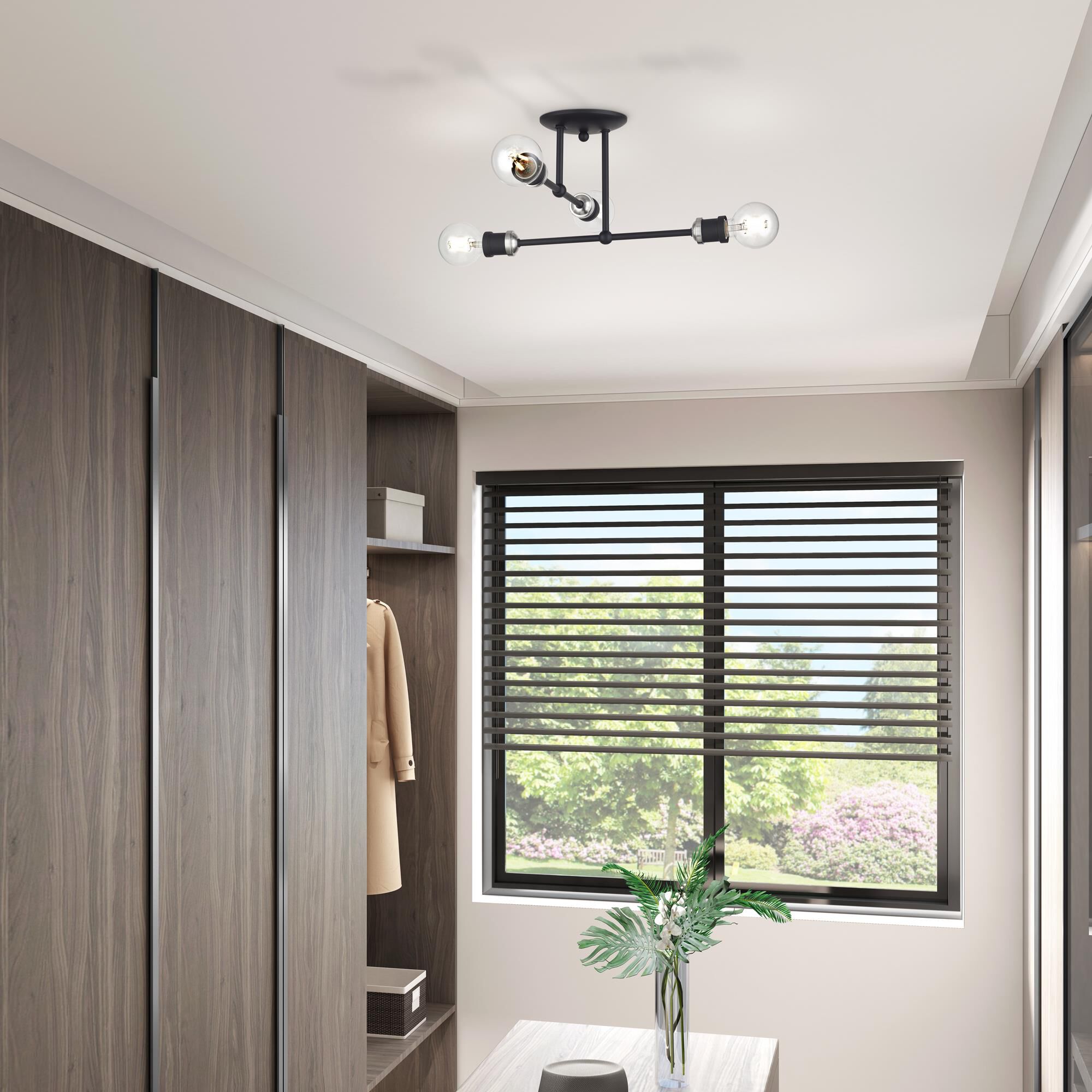 Shown in Black with Brushed Nickel Accents finish