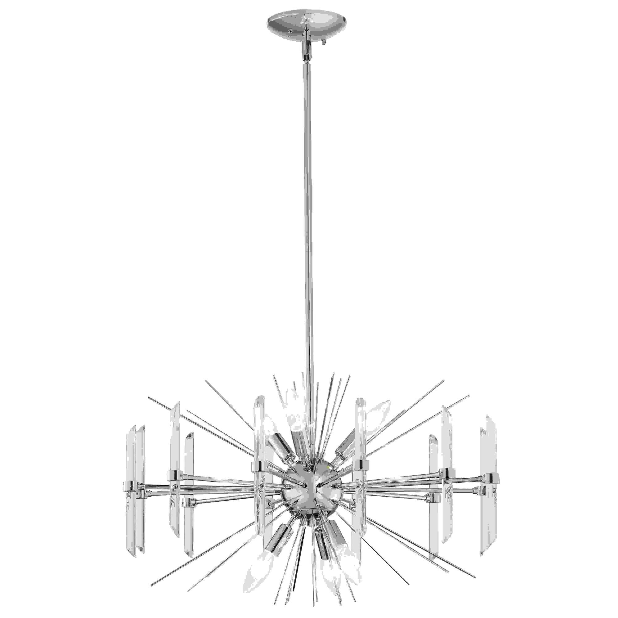 Shown in Polished Nickel finish and Optical Crystal glass