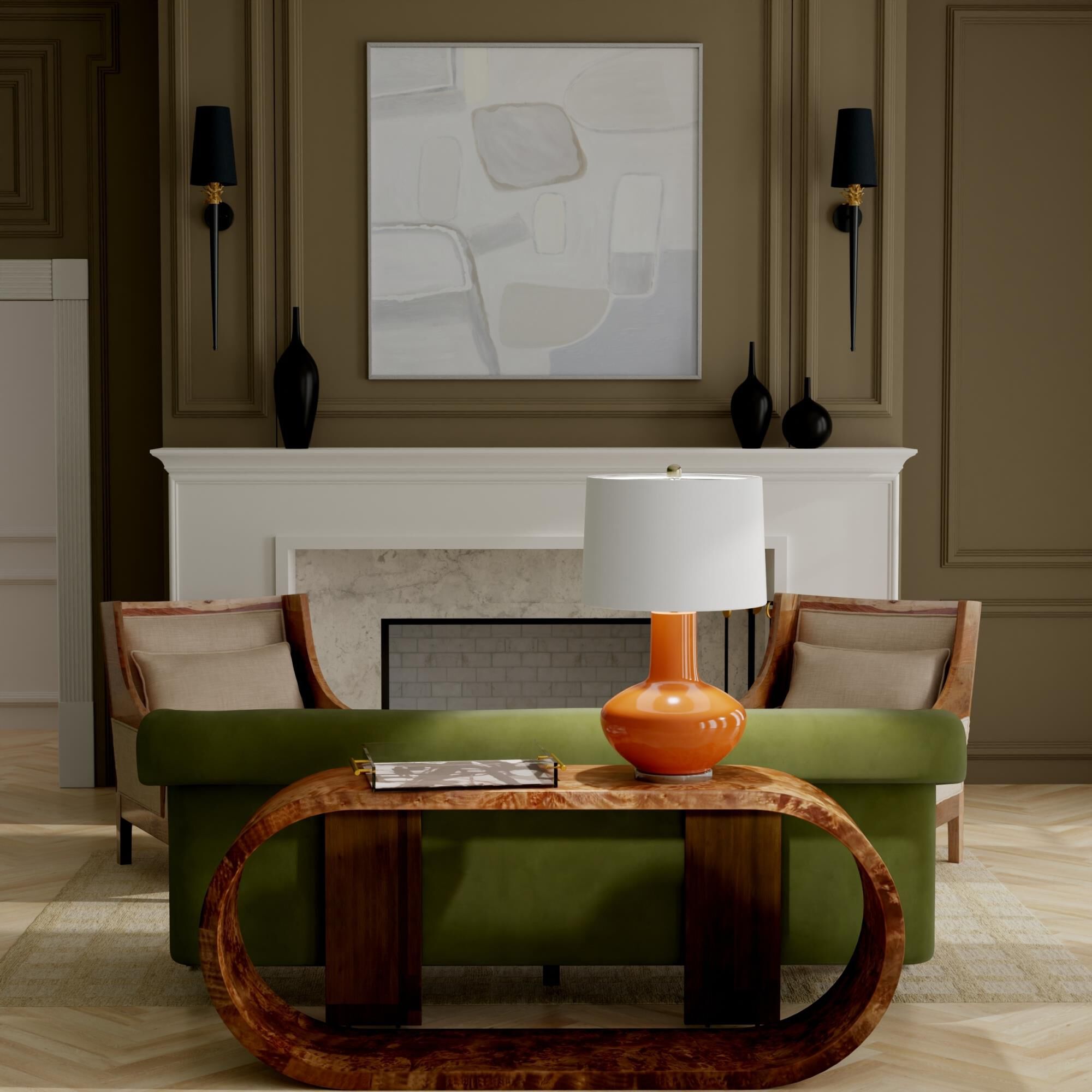 Bacca 40 Inch Wall Sconce by Harp and Finial