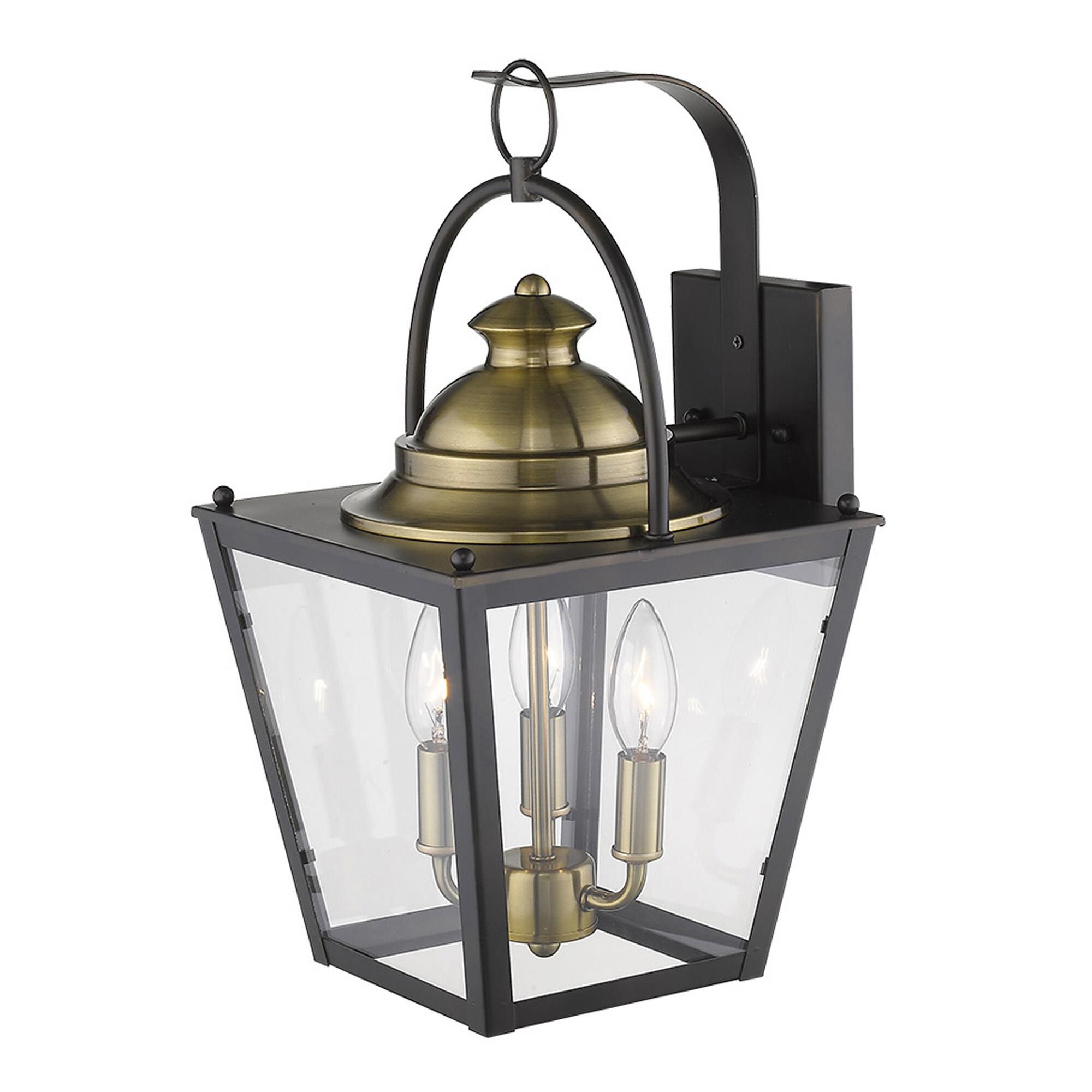 Shown in Oil-Rubbed Bronze finish and Clear glass and Clear, Glass Panes shade