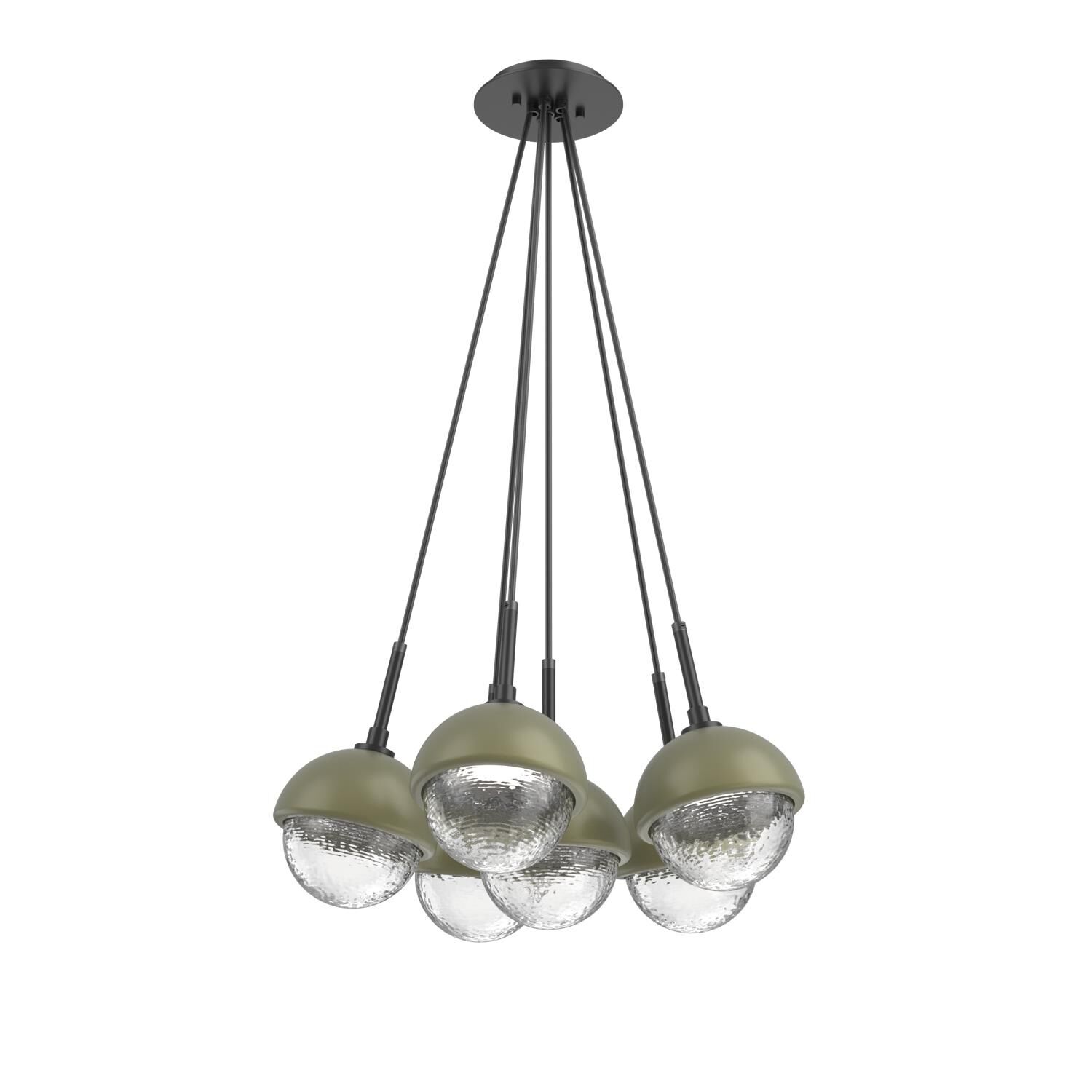 Levi Wilson Cabochon 19 Inch Multi Pendant Light by Hammerton Studio