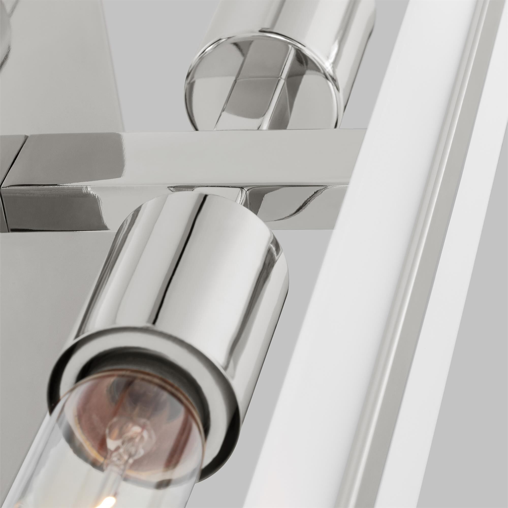 Shown in Chrome finish and Satin Etched glass and Satin Etched Glass shade