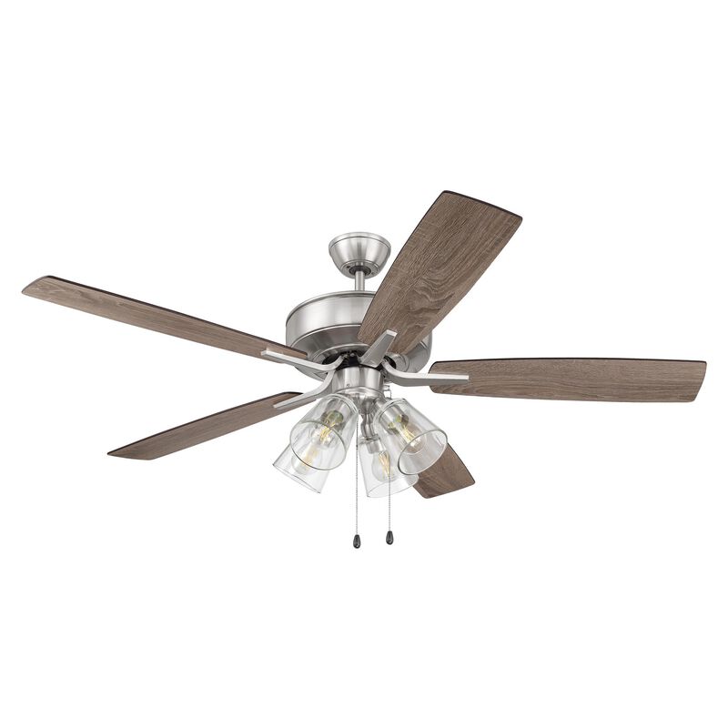 Pro Plus 52 Inch Ceiling Fan with Light Kit by Craftmade