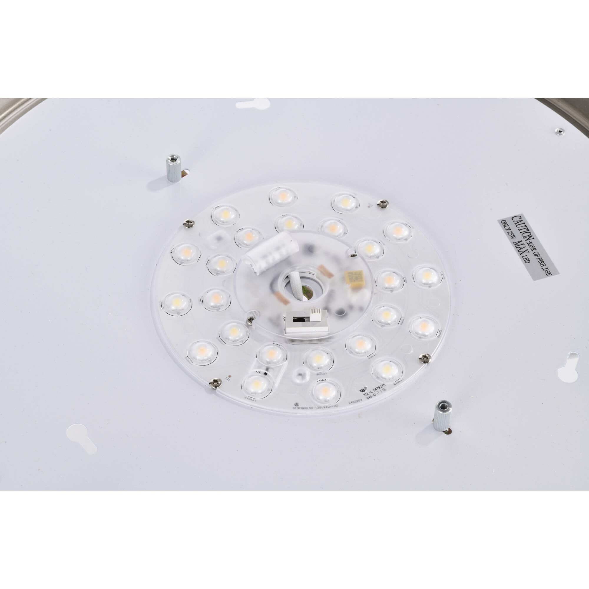 Colorquick Glamour 17 Inch 1 Light LED Flush Mount by Nuvo Lighting