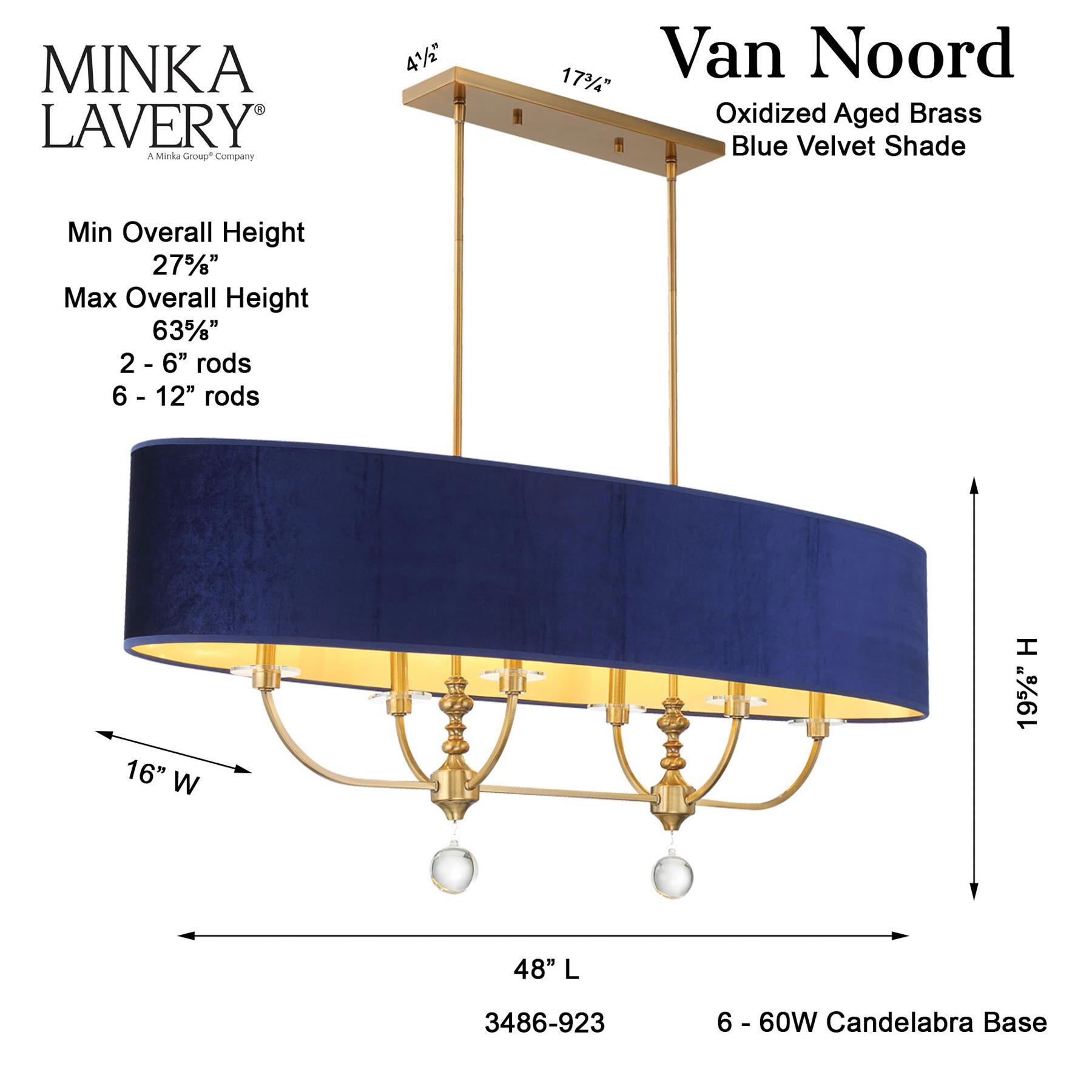 Van Noord 48 Inch Linear Suspension Light by Minka Lavery