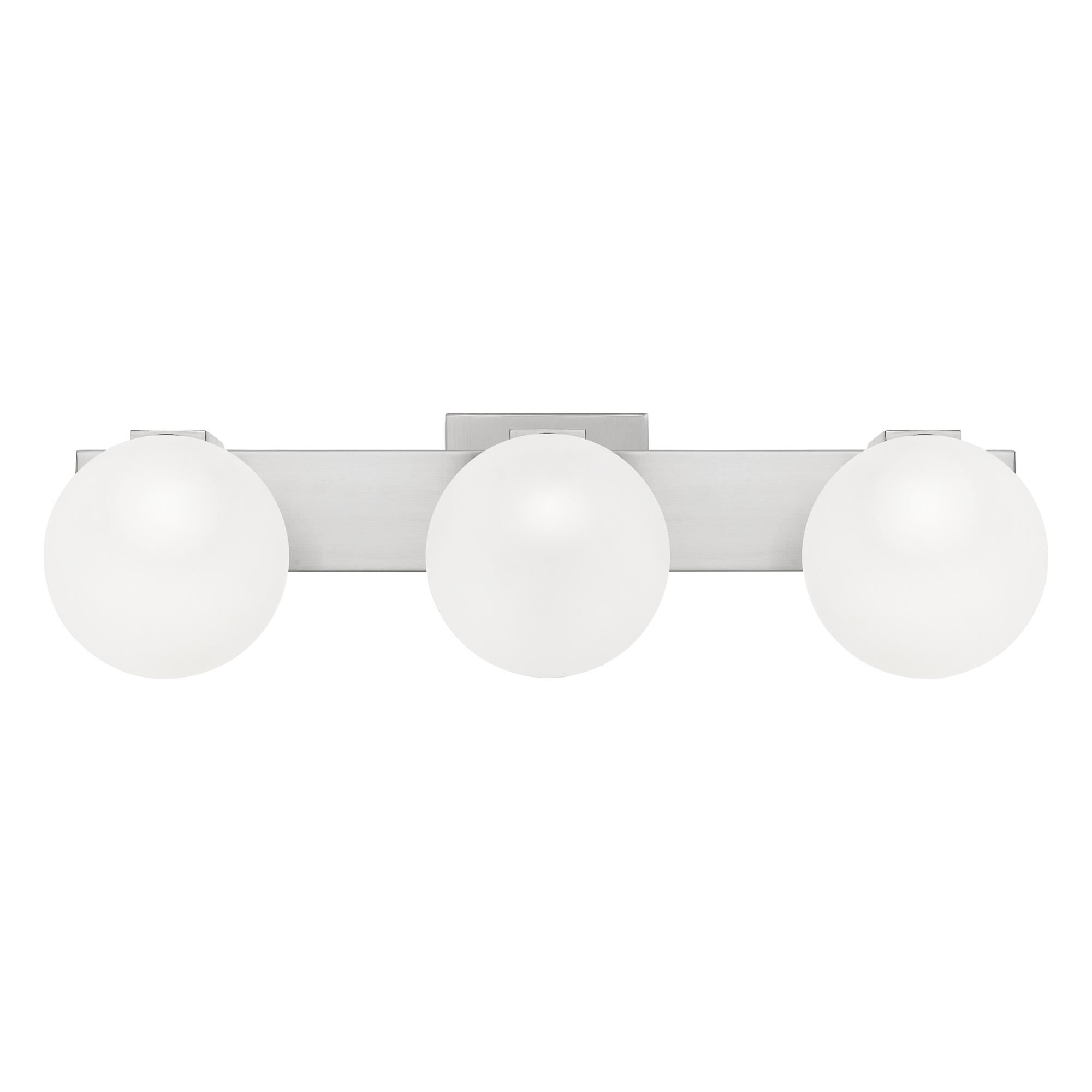 Shown in Brushed Nickel finish and Clear Glass With Sandblasted Interior shade