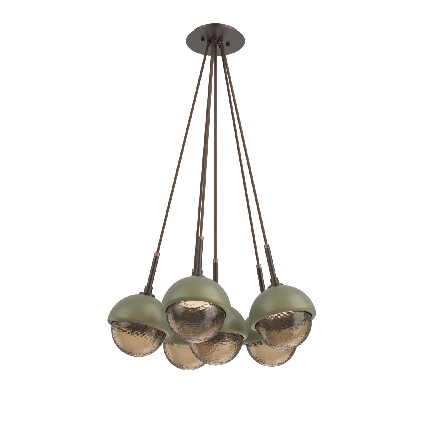 Levi Wilson Cabochon 19 Inch Multi Pendant Light by Hammerton Studio
