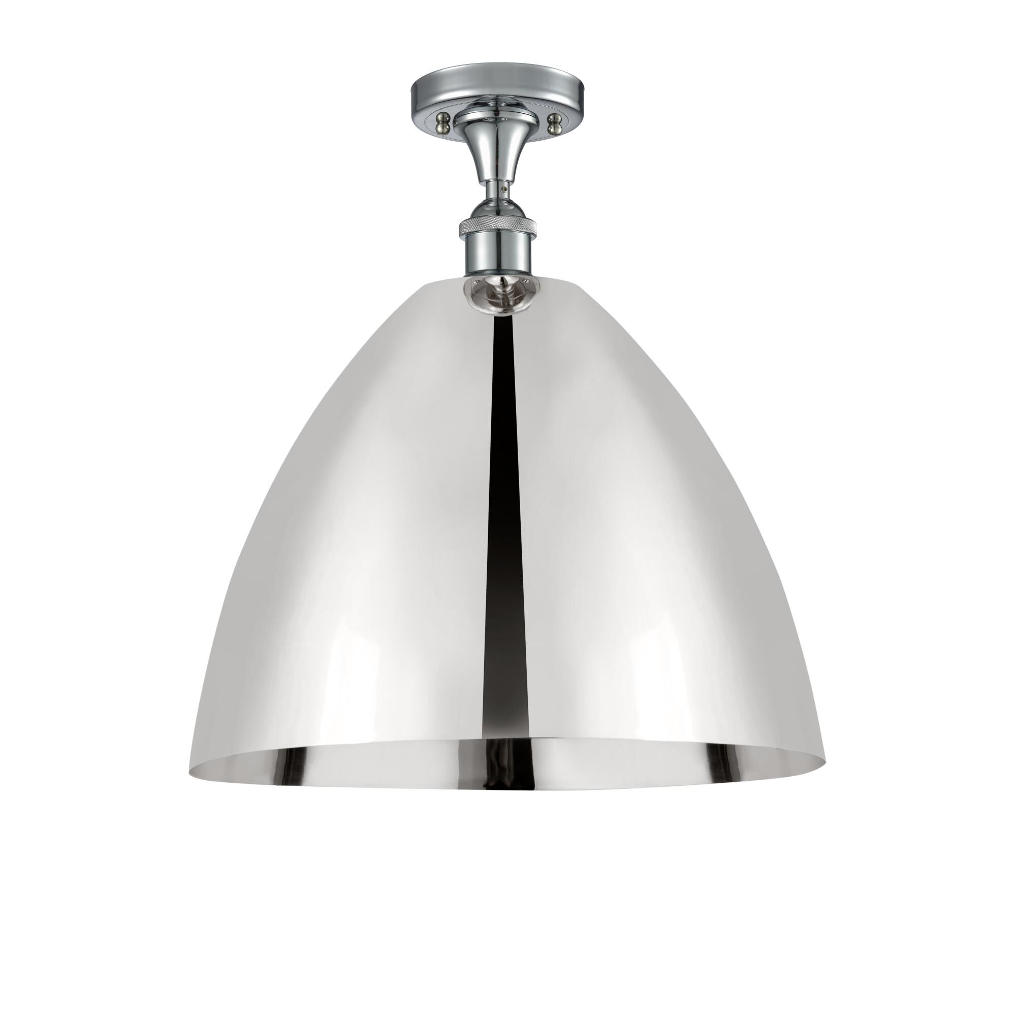 Shown in Polished Chrome finish and Polished Chrome Ballston Dome shade