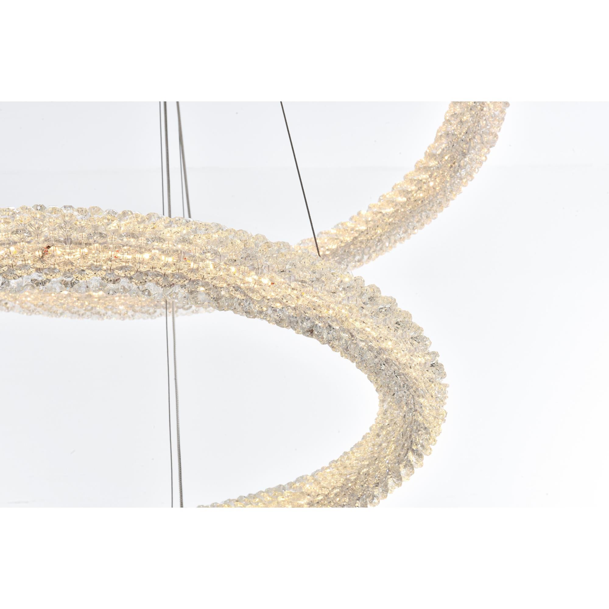 Shown in Satin Gold finish and Rc crystal