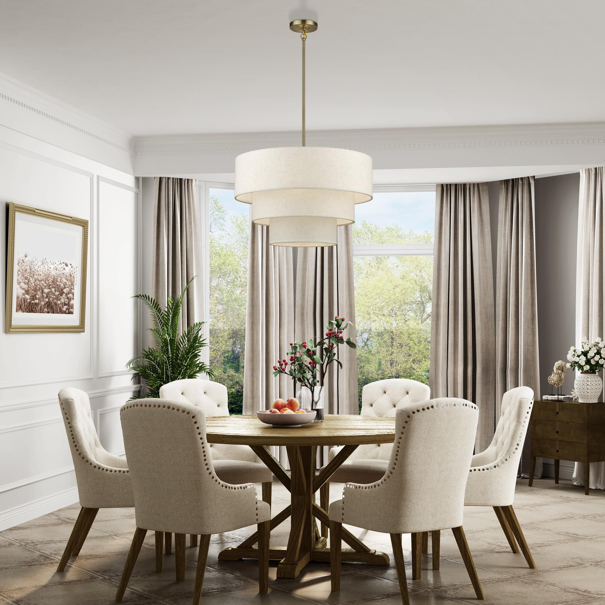 Manorwood 28 Inch Large Pendant by Livex Lighting