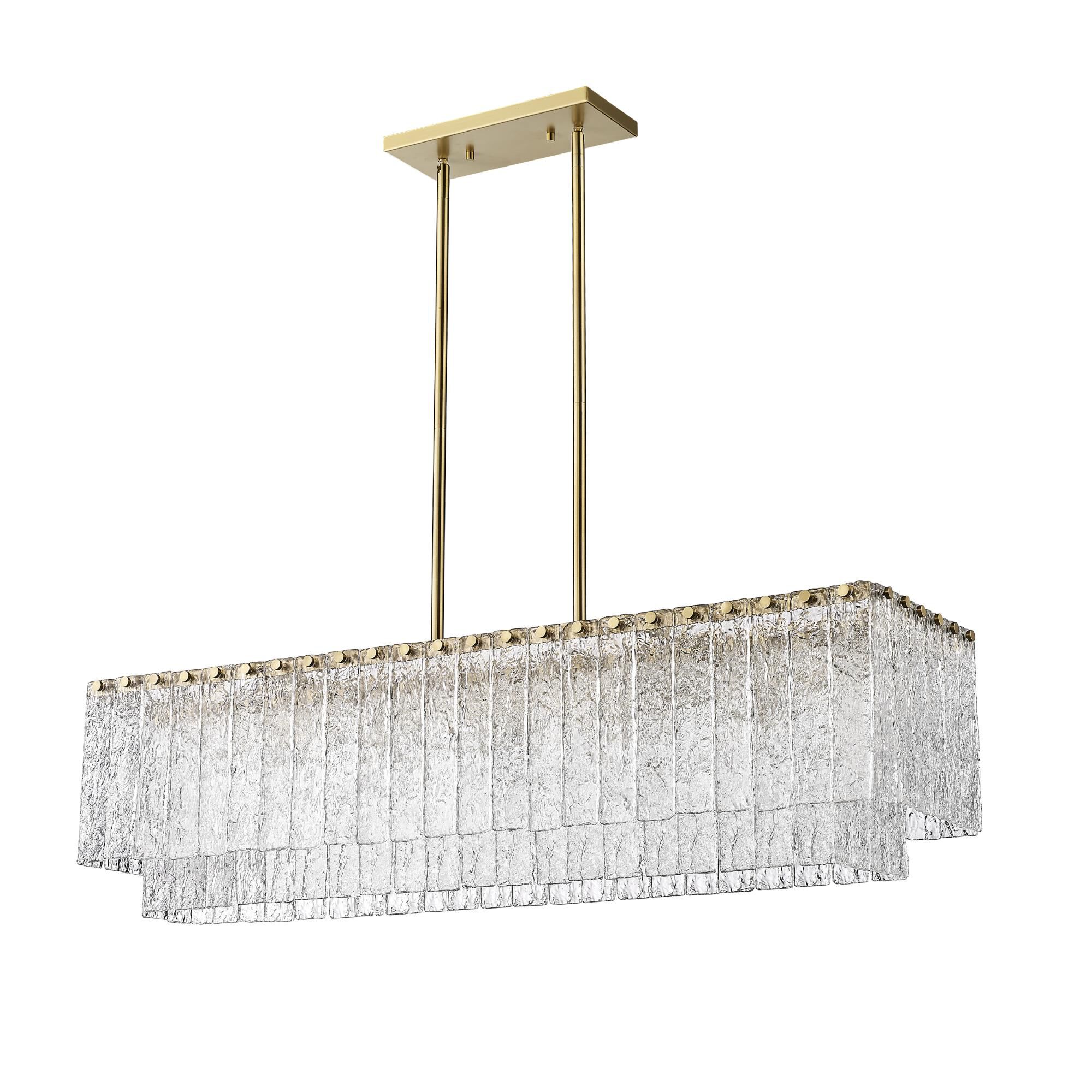 Glacier 42 Inch 5 Light Linear Suspension Light by Z-Lite