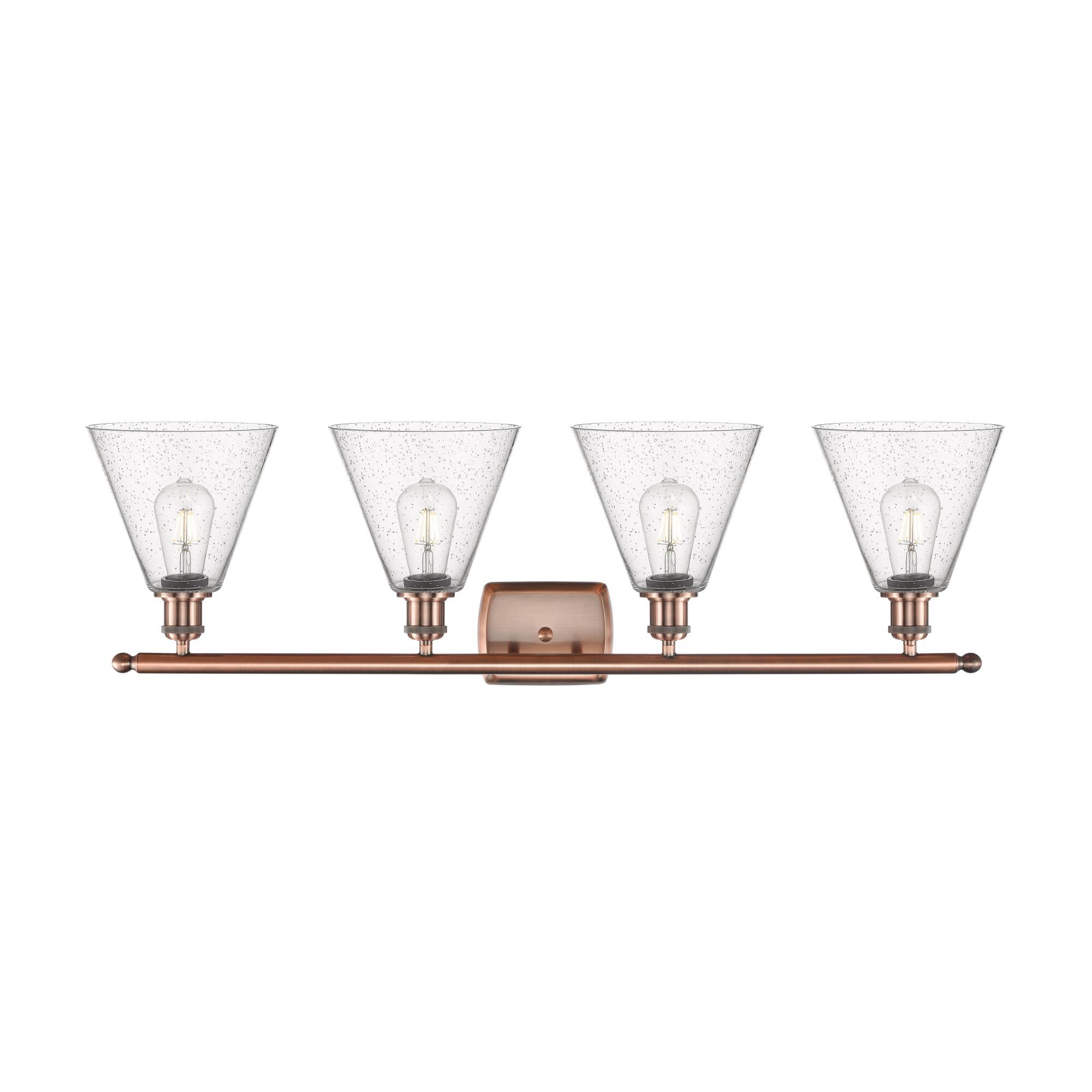 Bruno Marashlian Ballston Cone 38 Inch 4 Light Bath Vanity Light by Innovations Lighting