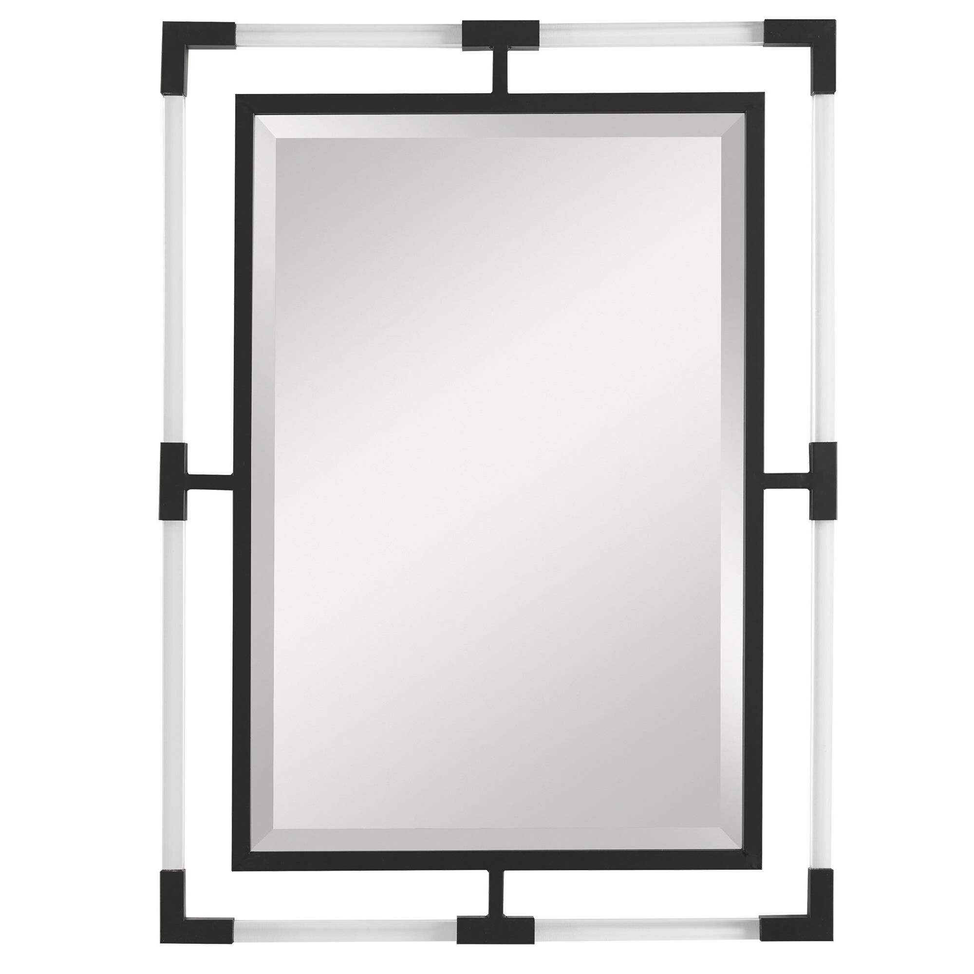 Shown in This Mirror Can Certainly Serve As A Focal Point For Any Room. Combining Forged Iron Finished In Mat finish