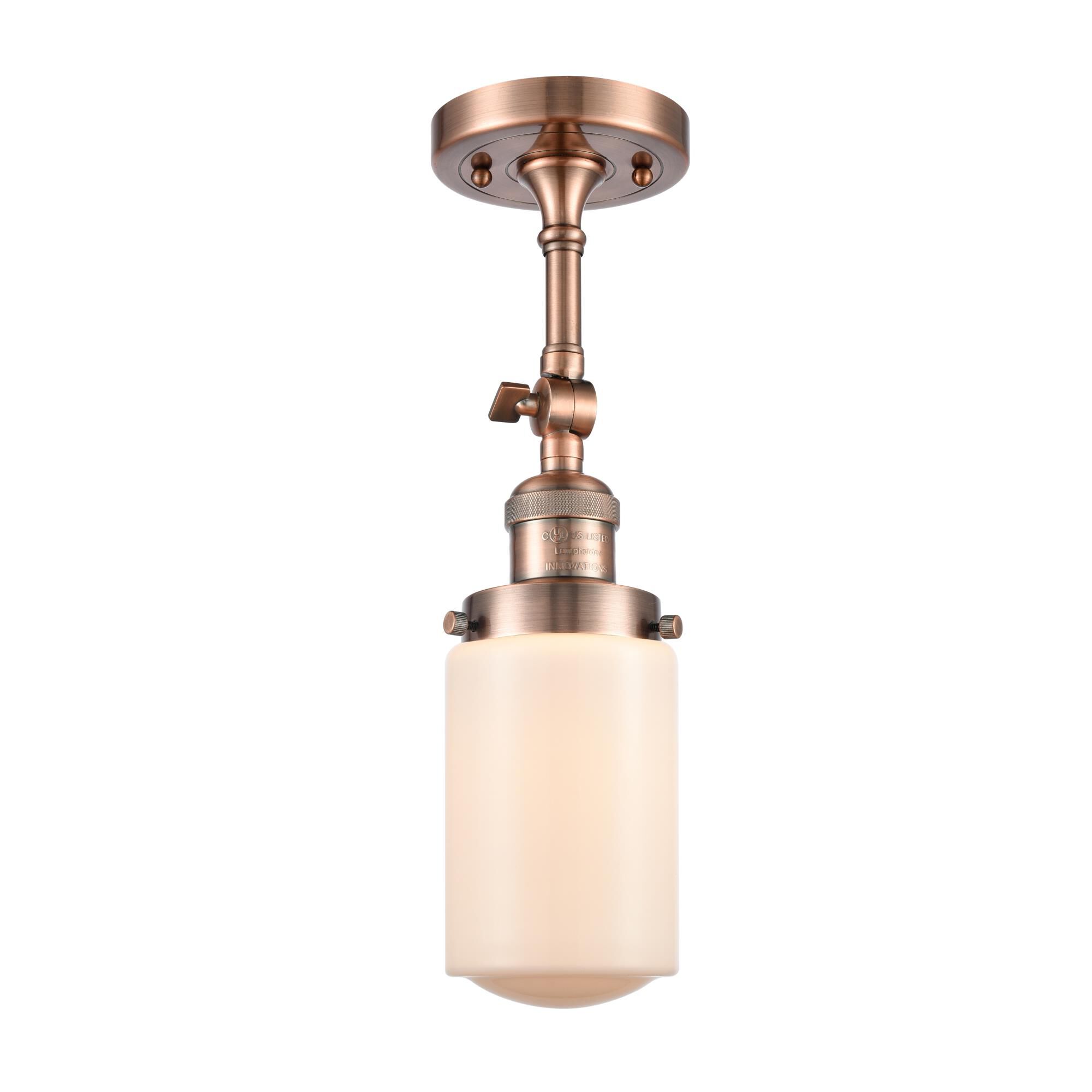 Bruno Marashlian Dover 4 Inch 1 Light Semi Flush Mount by Innovations Lighting