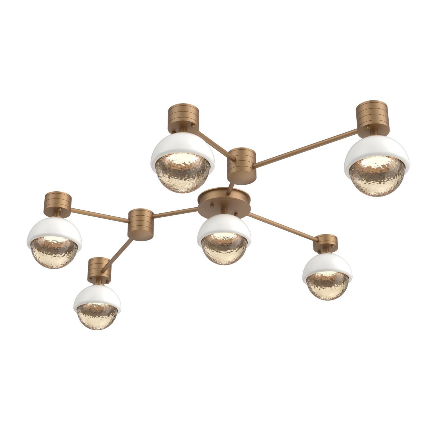 Levi Wilson Cabochon 41 Inch Flush Mount by Hammerton Studio