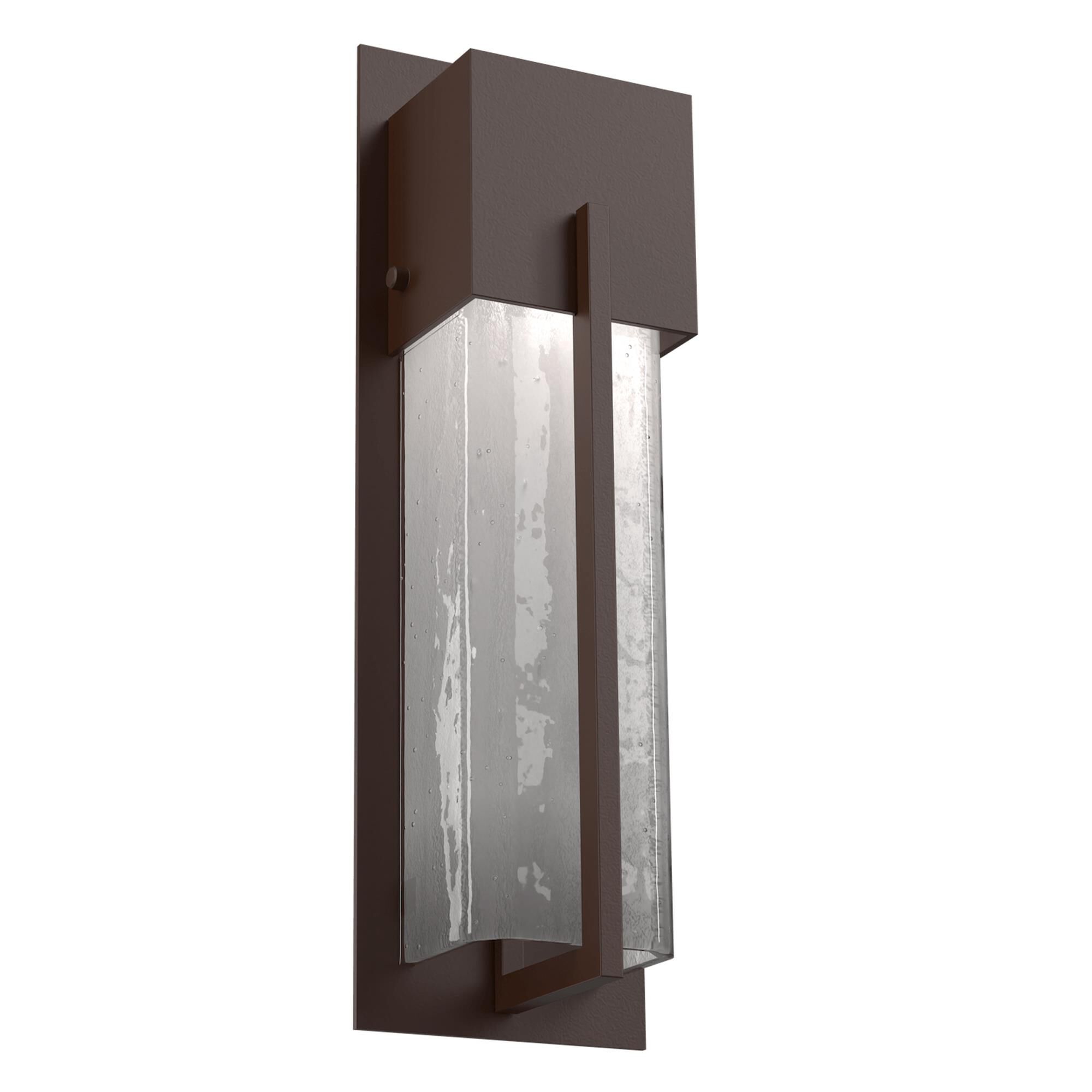 Shown in Statuary Bronze finish and Frosted Granite glass