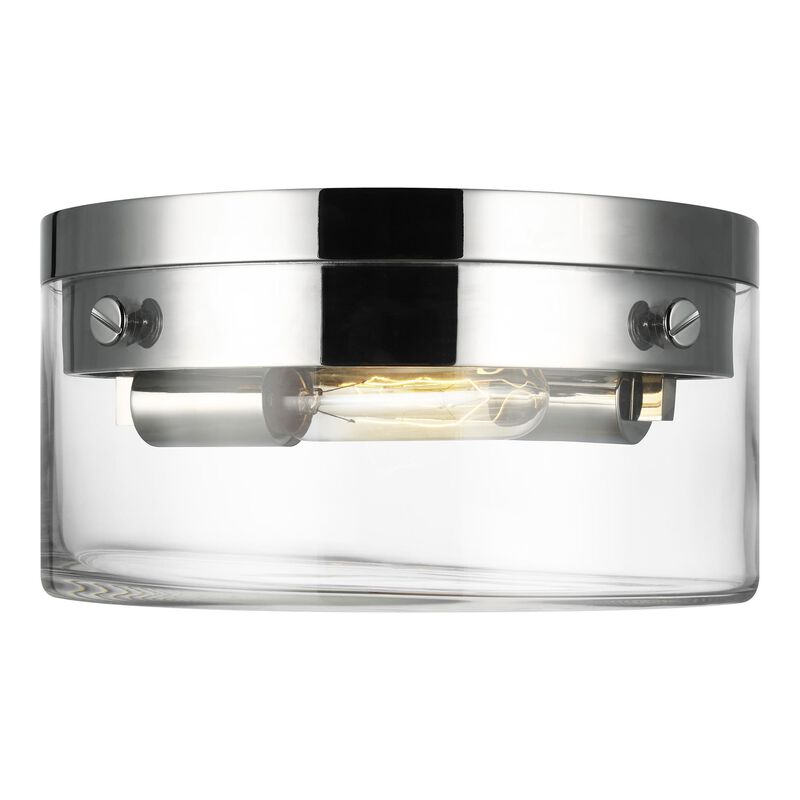 Chapman & Myers Garrett 11 Inch 2 Light Flush Mount by Visual Comfort Studio