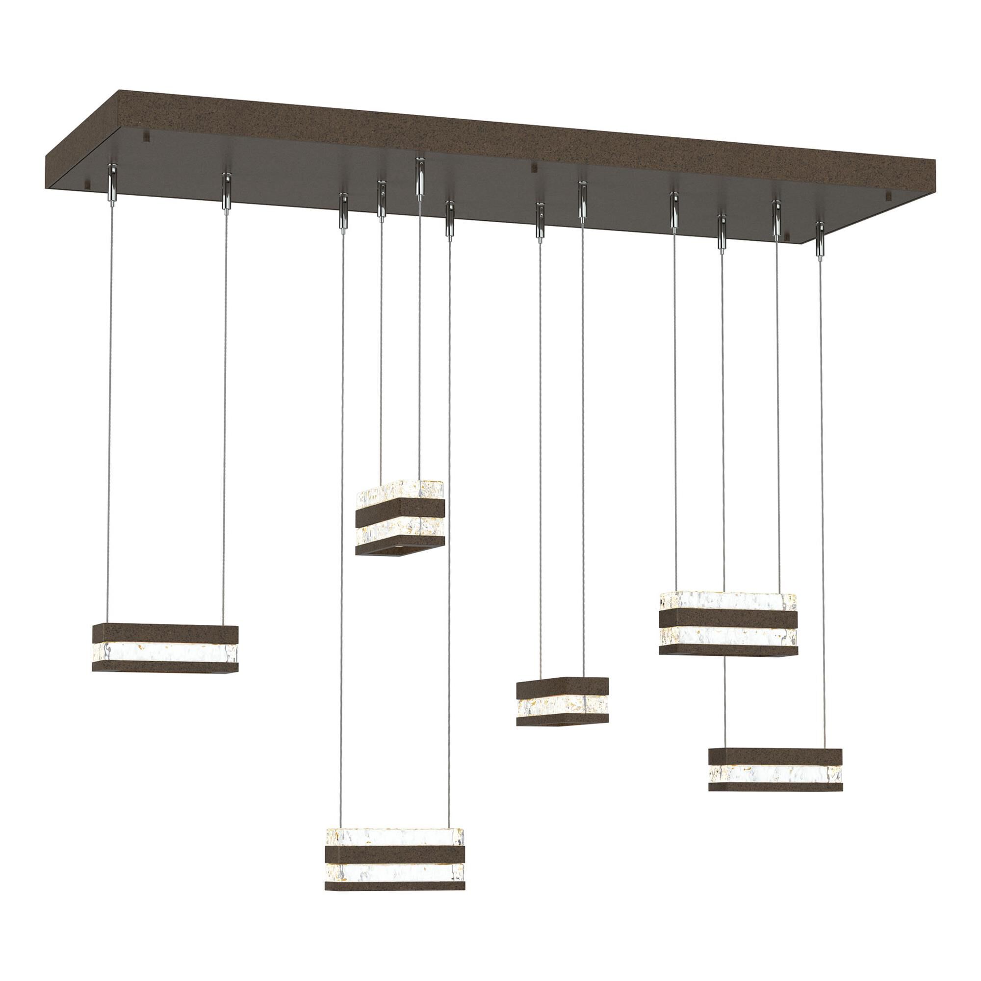 Shown in Bronze finish and Clear glass