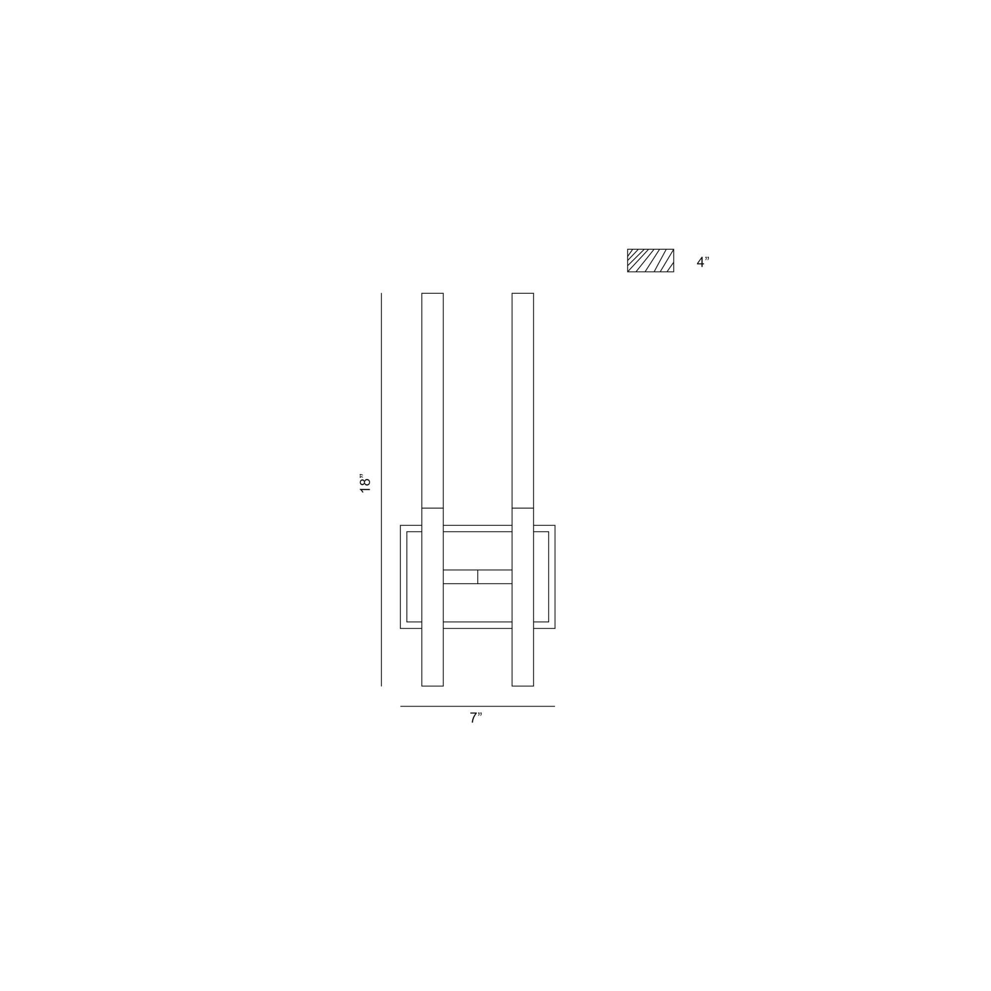 Benicio 18 Inch 4 Light LED Bath Vanity Light by Eurofase Lighting