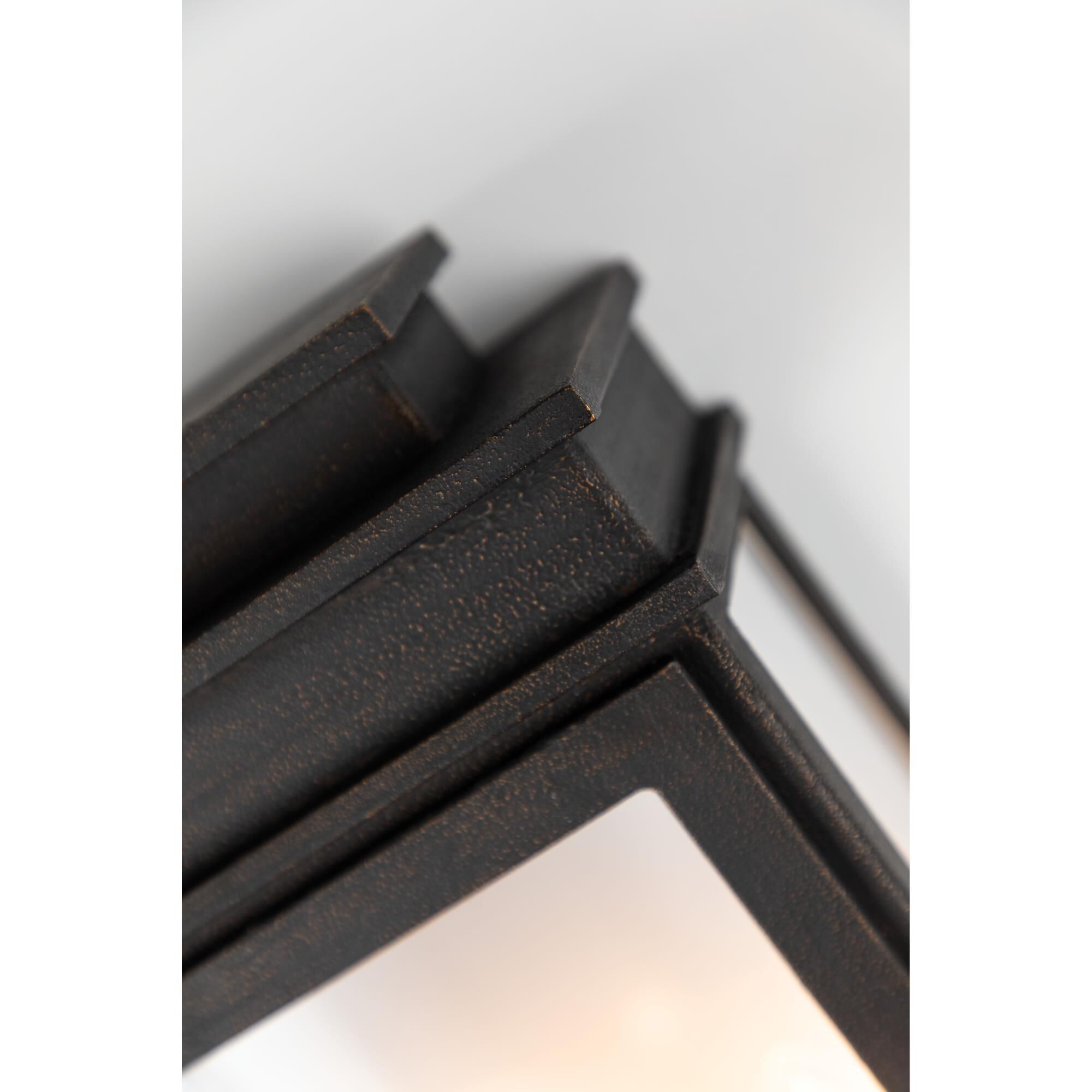 Shown in Vintage Bronze finish and Clear glass