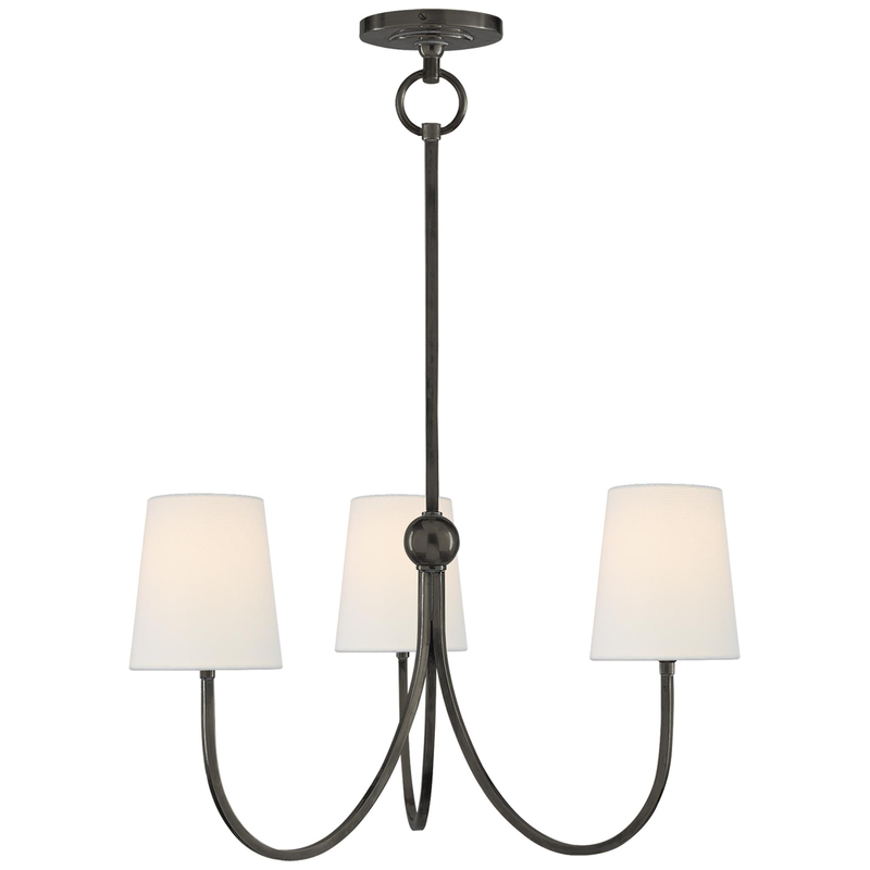 Thomas O'Brien Reed 20 Inch 3 Light Mini Chandelier by Visual Comfort Signature Collection