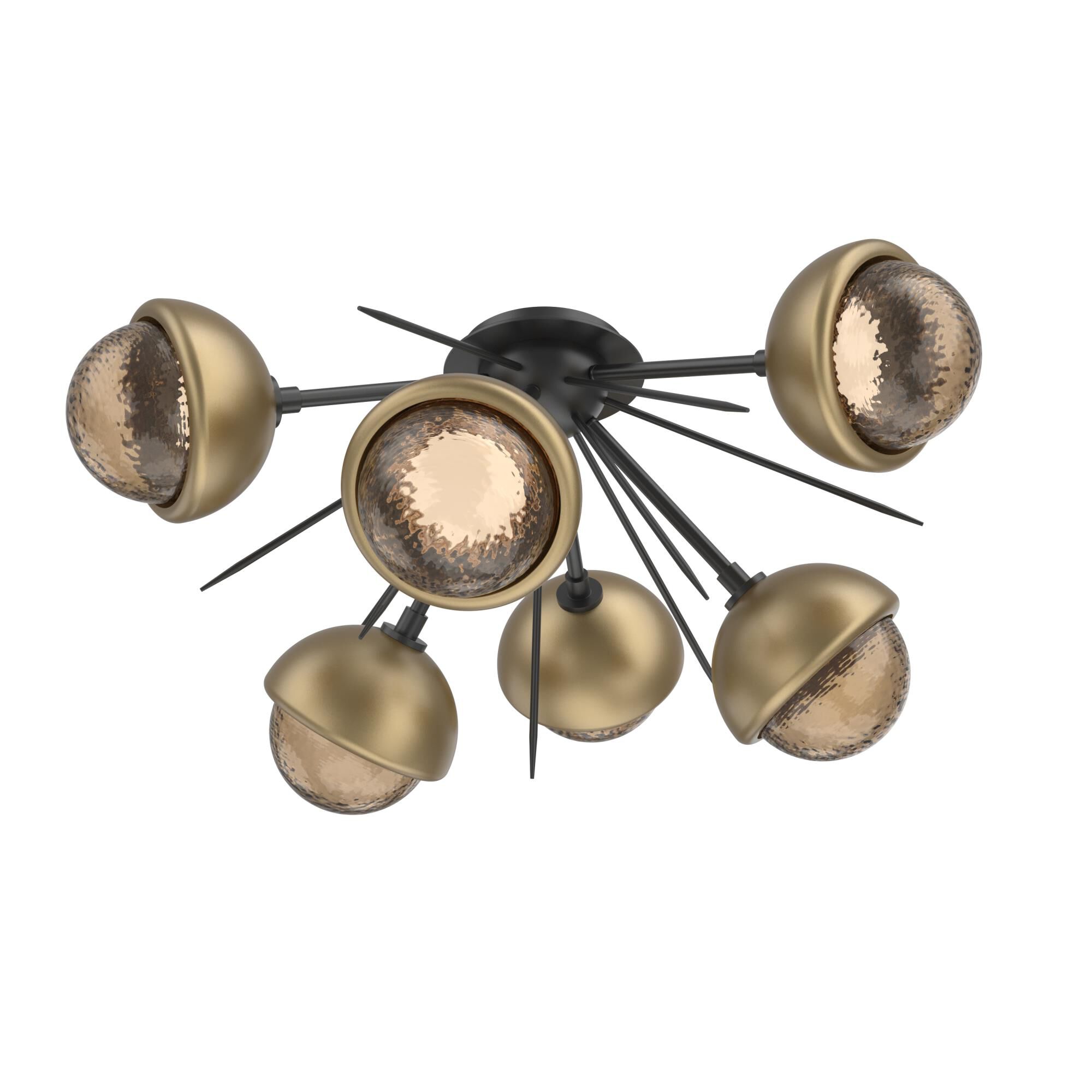 Levi Wilson Cabochon 28 Inch Semi Flush Mount by Hammerton Studio