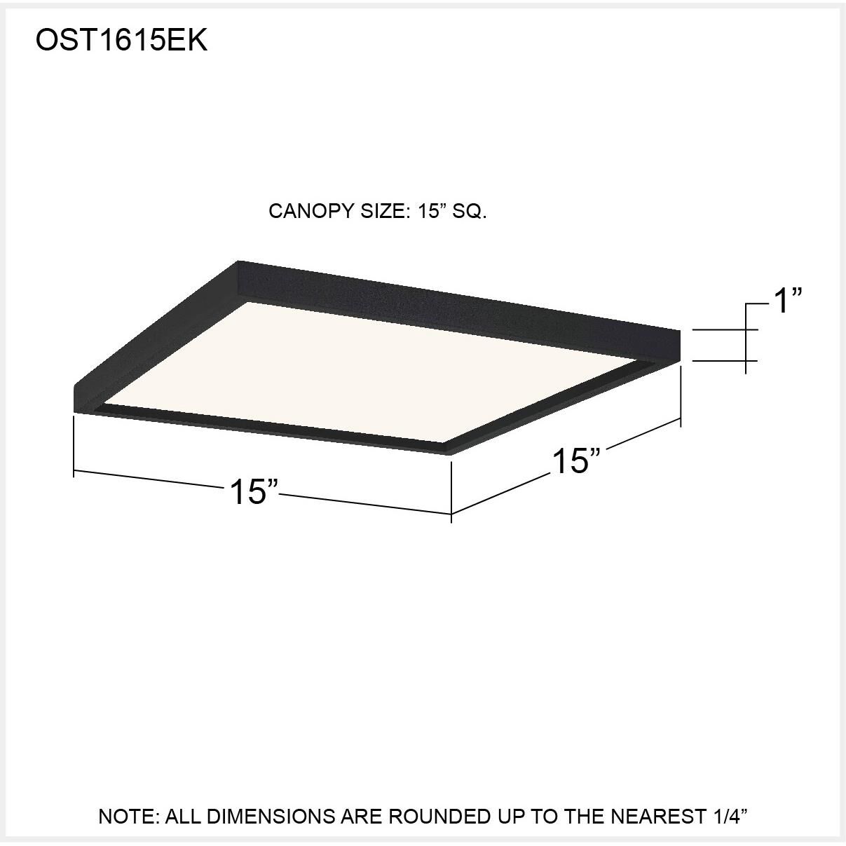 Outskirts 15 Inch LED Flush Mount by Quoizel